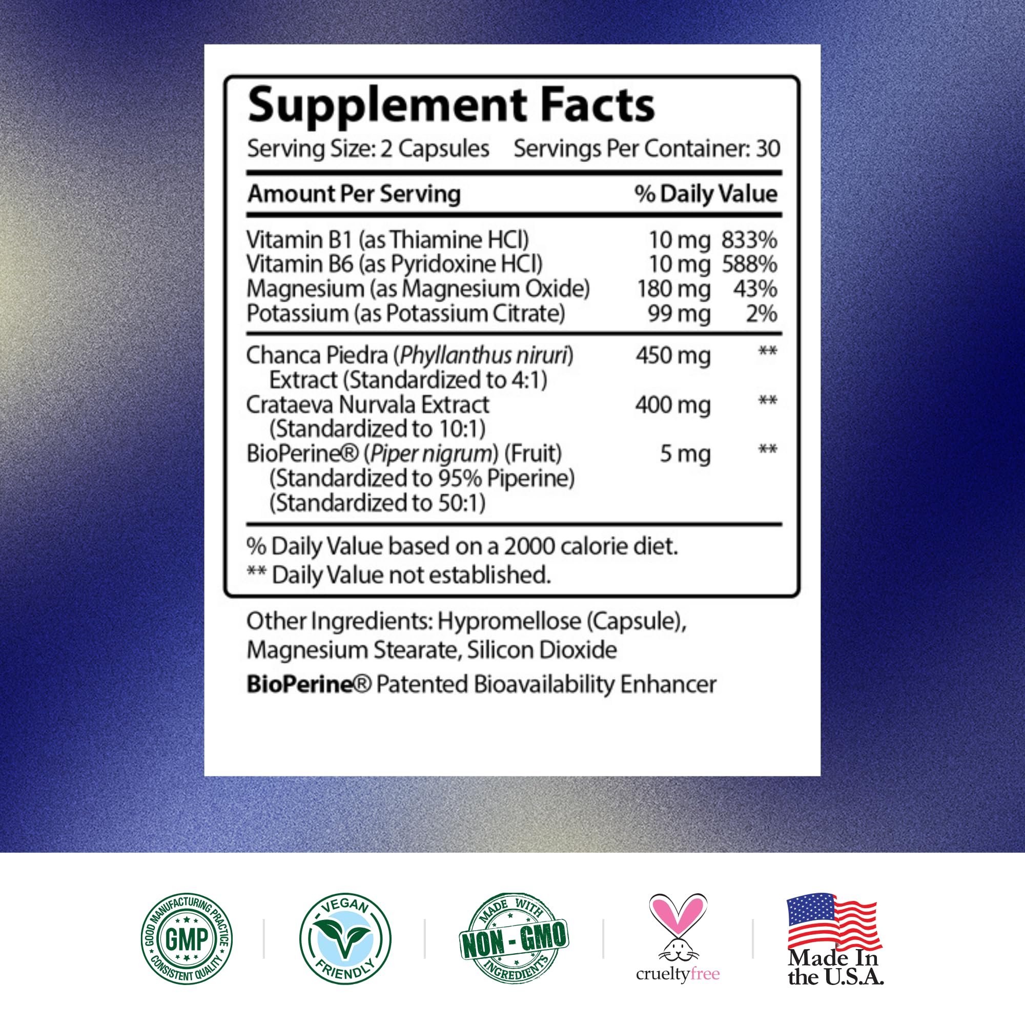 Research Verified Stone Support - Kidney Stone Defense | Chanca Piedra, Crataeva Nurvala, BioPerine | Vegan - 60 Capsules - Image 7
