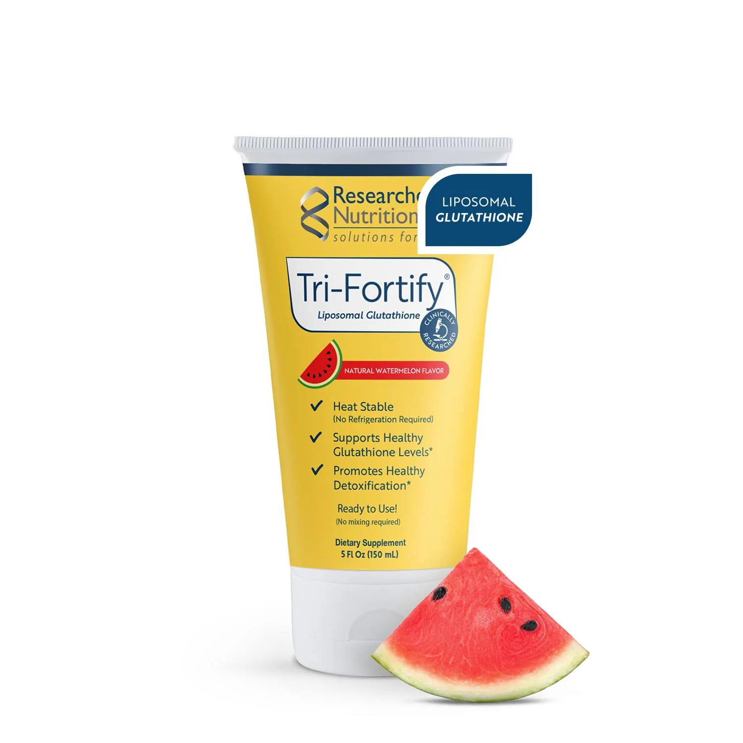 Researched Nutritionals Liposomal Glutathione (450mg) Liquid Gel + Vitamin C – Tri-Fortify, Watermelon, 5 Fl Oz - Image 9