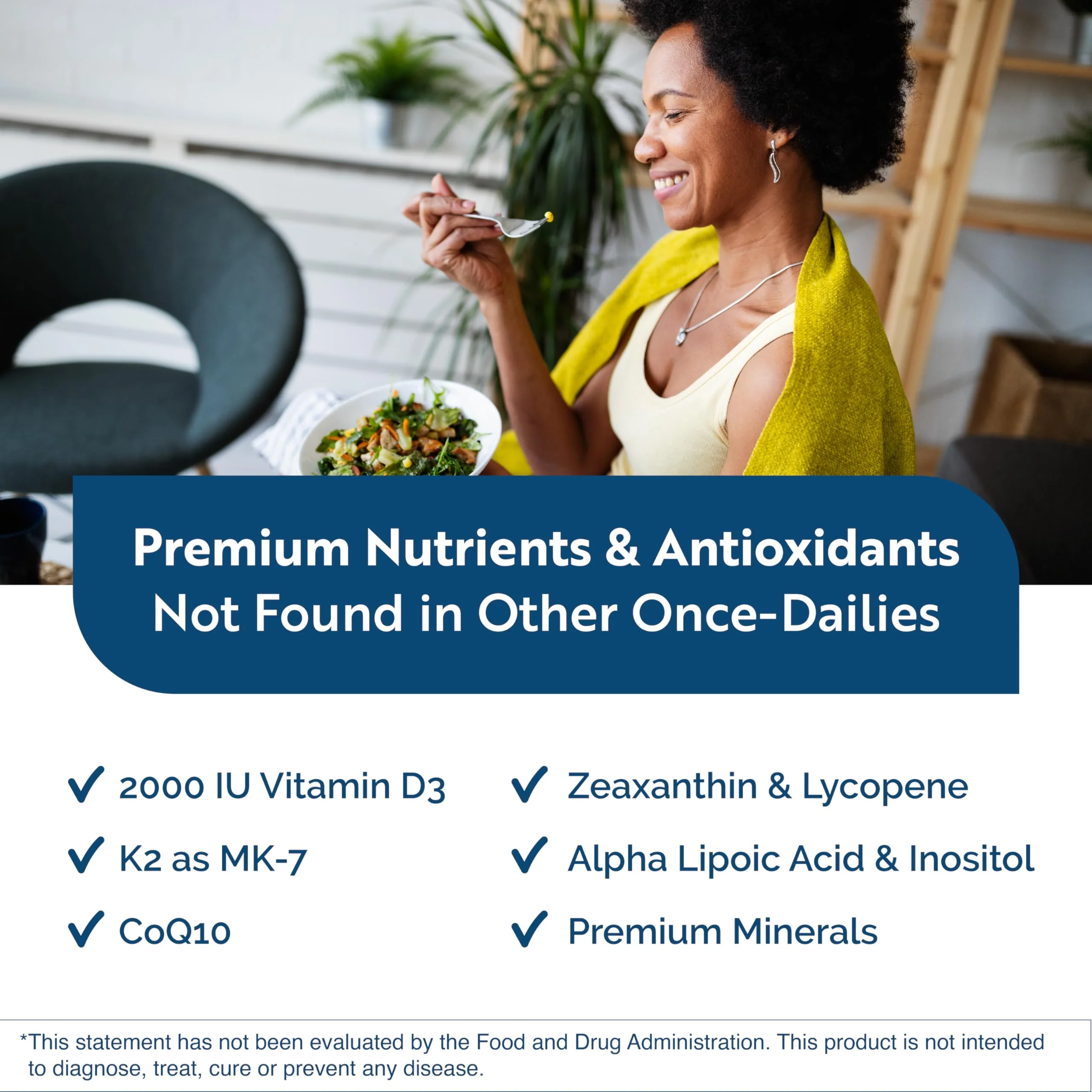 Researched Nutritionals Physician's Daily + D3 – Daily Multivitamin with Vitamin D3 2000 IU for Men & Women - Image 4
