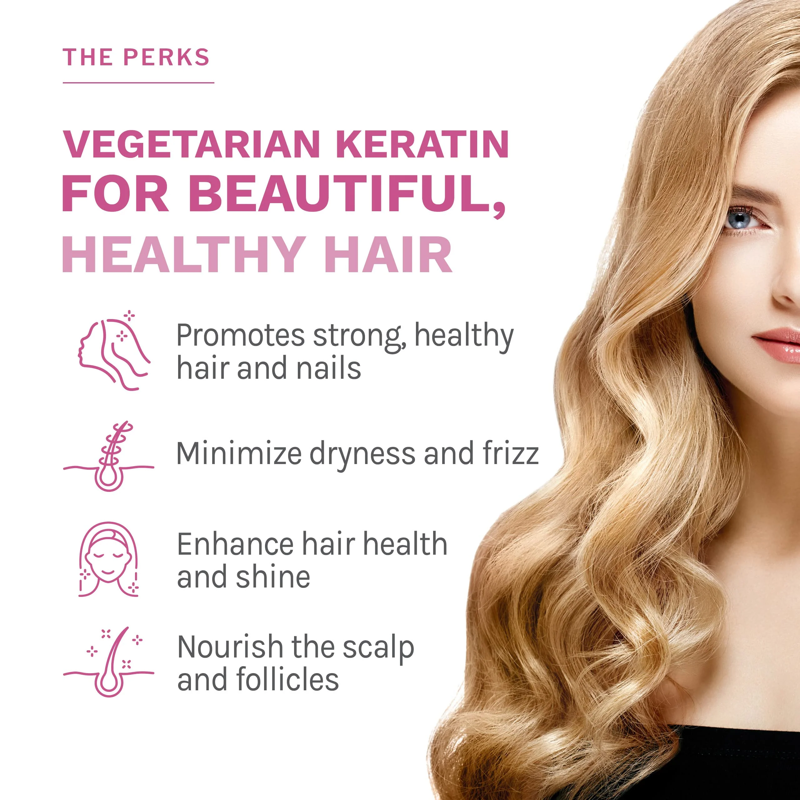 Reserveage Beauty Keratin Hair Booster with Biotin & Resveratrol – Hair & Nail Growth (120 Capsules) - Image 10