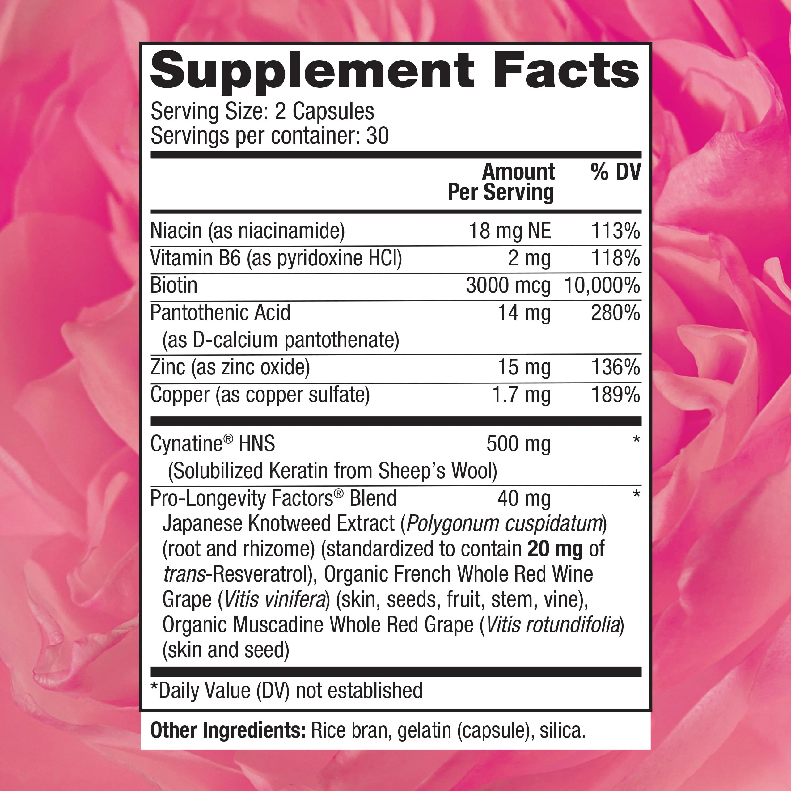 Reserveage Beauty Keratin Hair Booster with Biotin & Resveratrol – Hair & Nail Support for Women | 60 Capsules - Image 10