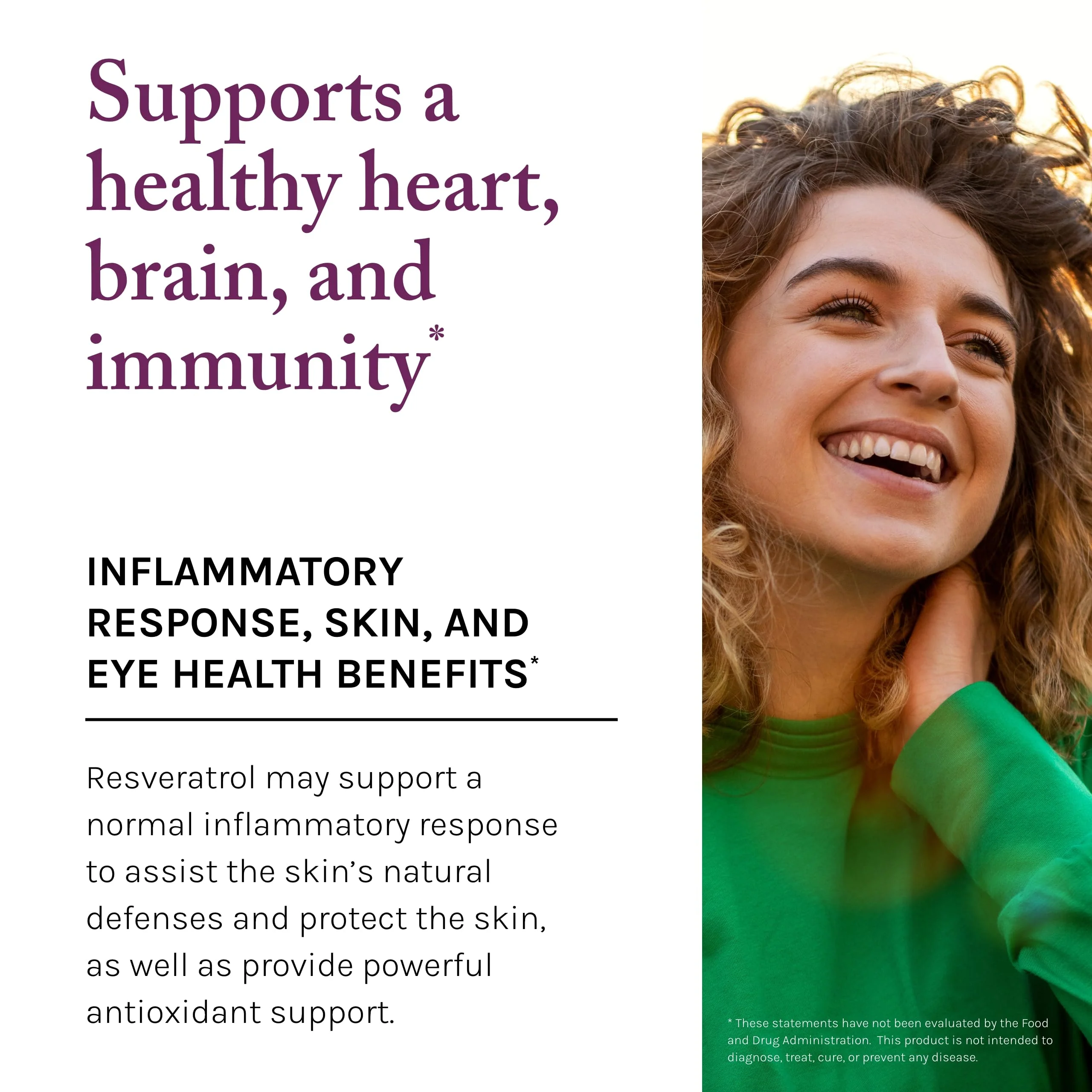 Reserveage Beauty Resveratrol 500 mg — Heart & Cellular Health Antioxidant Support | Vegan Capsule - Image 14