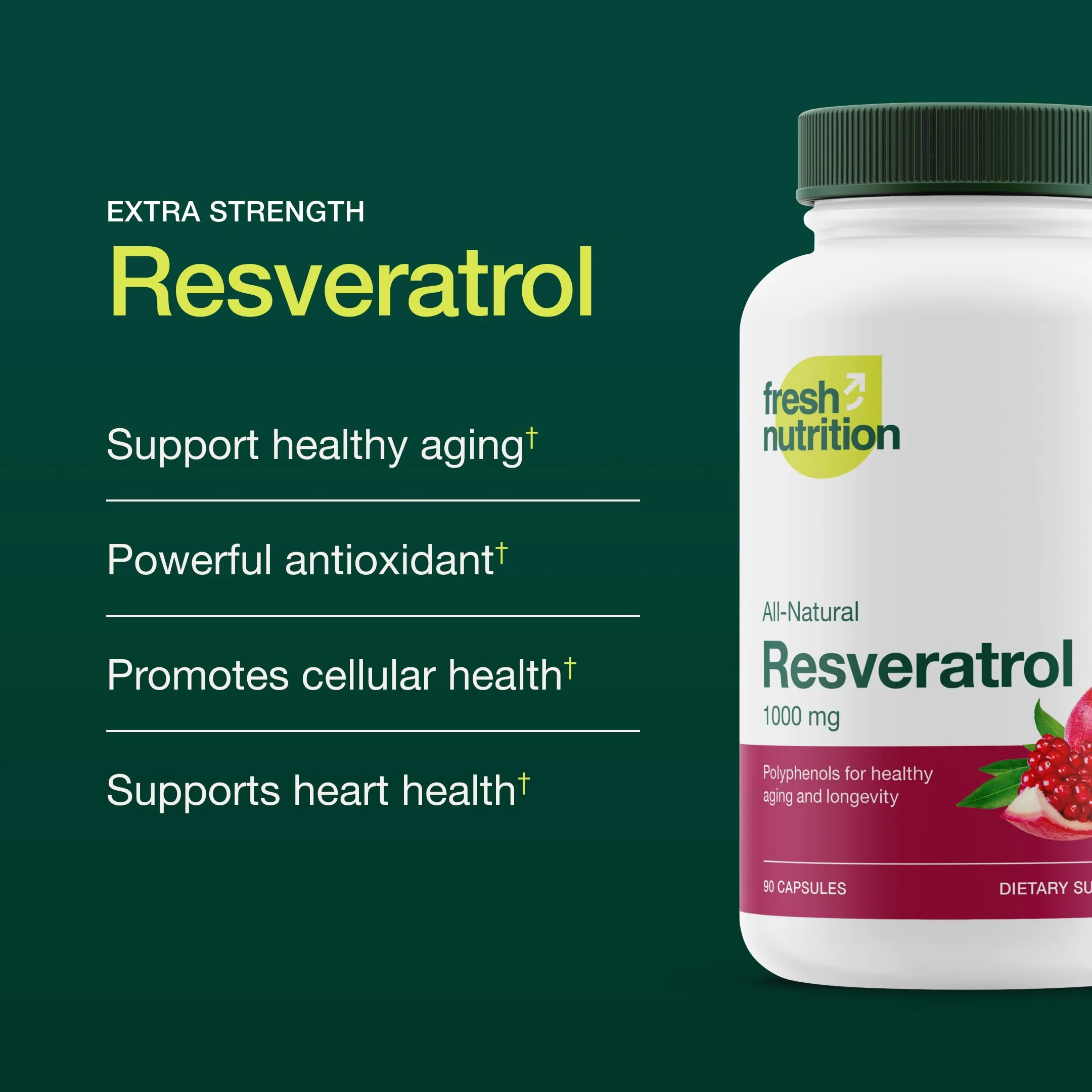 Resveratrol Supplement 750mg – Trans-Resveratrol, Extra Strength (90 Capsules, Pack of 2) – Vegan, Non-GMO, Gluten-Free - Image 3
