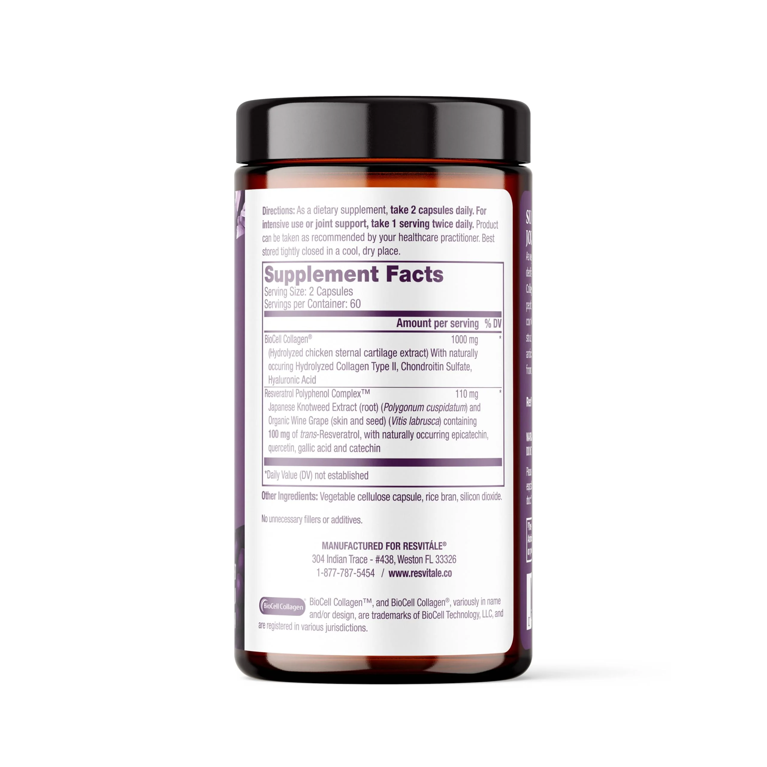 ResVitale Collagen Enhance - Hyaluronic Acid & Resveratrol - 120 Capsules - Image 9