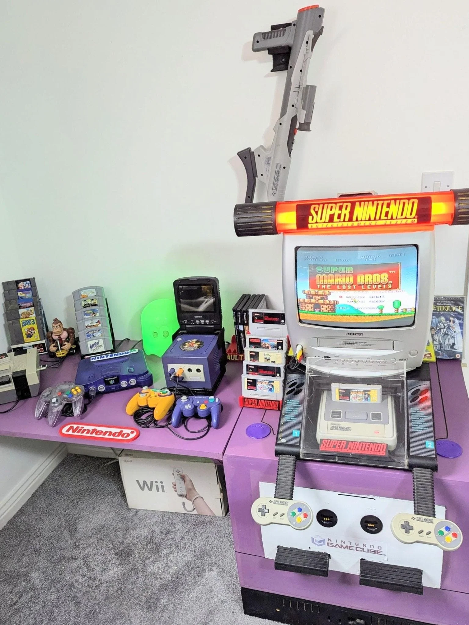 Retro Nintendo NES Game Cartridge Stand | Holds 5 Classic Titles - Image 9