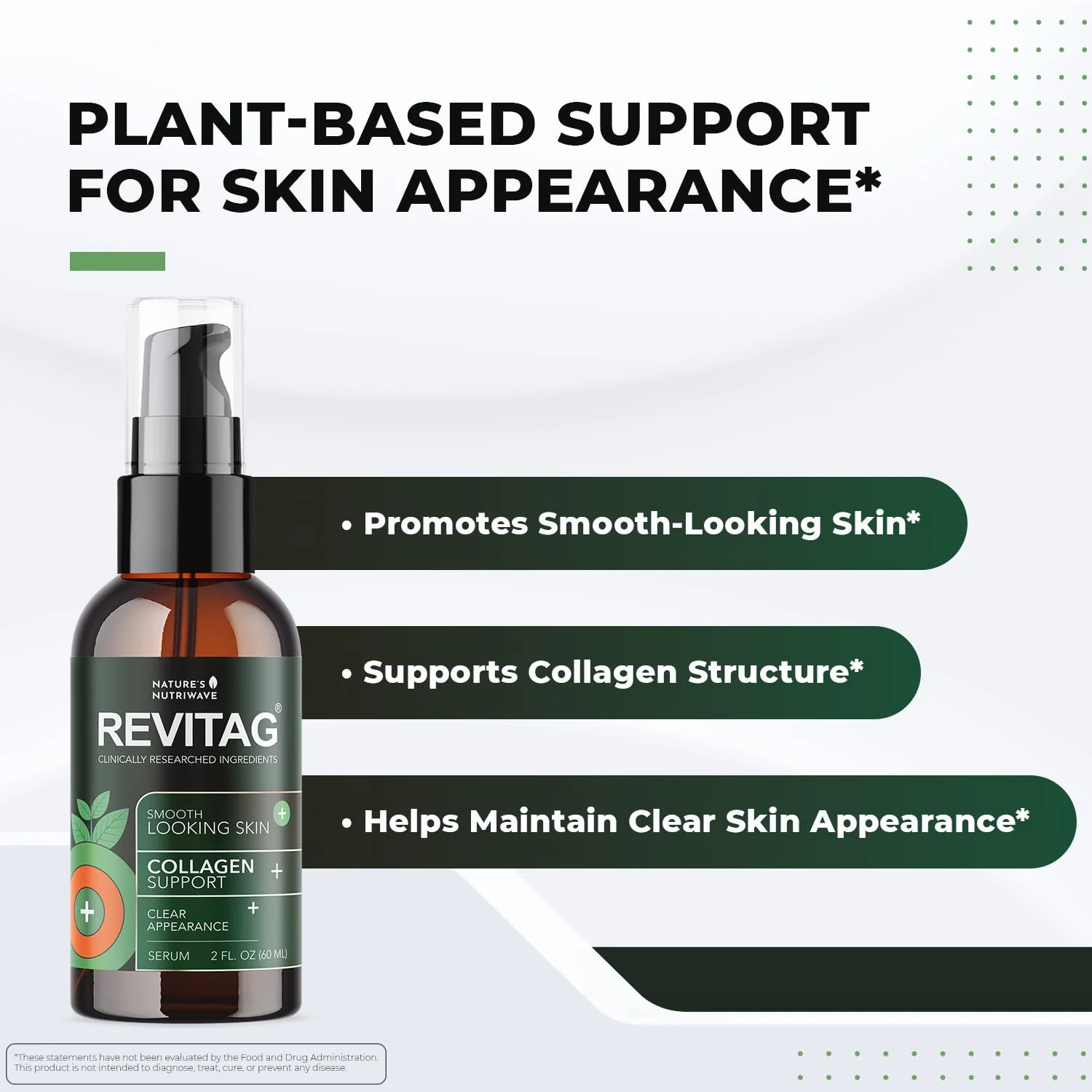 ReviTag Skin Serum – Natural Smooth Skin & Collagen Support | 2 Fl Oz, USA Made - Image 2