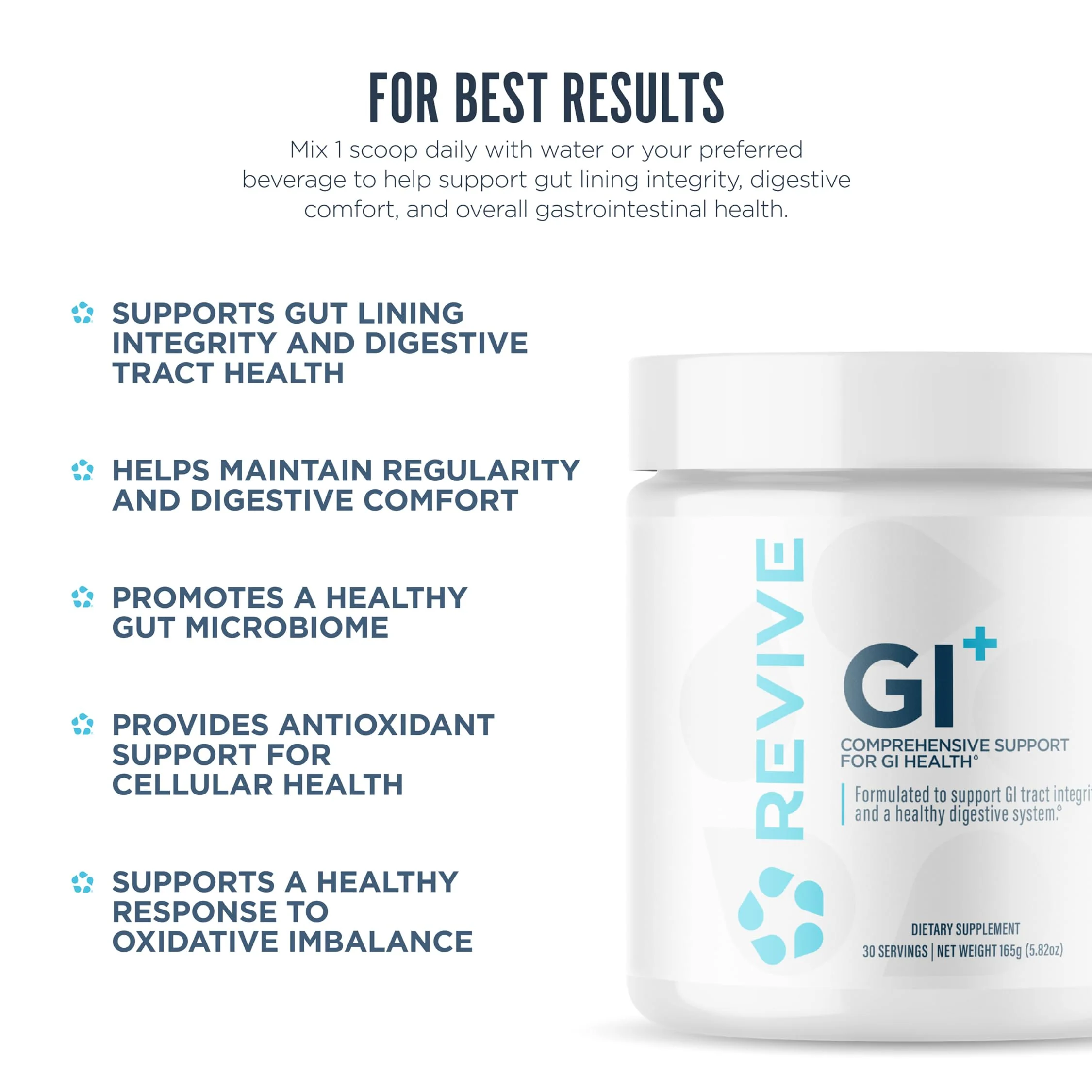 Revive MD GI Plus Digestive Health Supplement – 30 Servings, Gluten-Free, Gut Support - Image 4