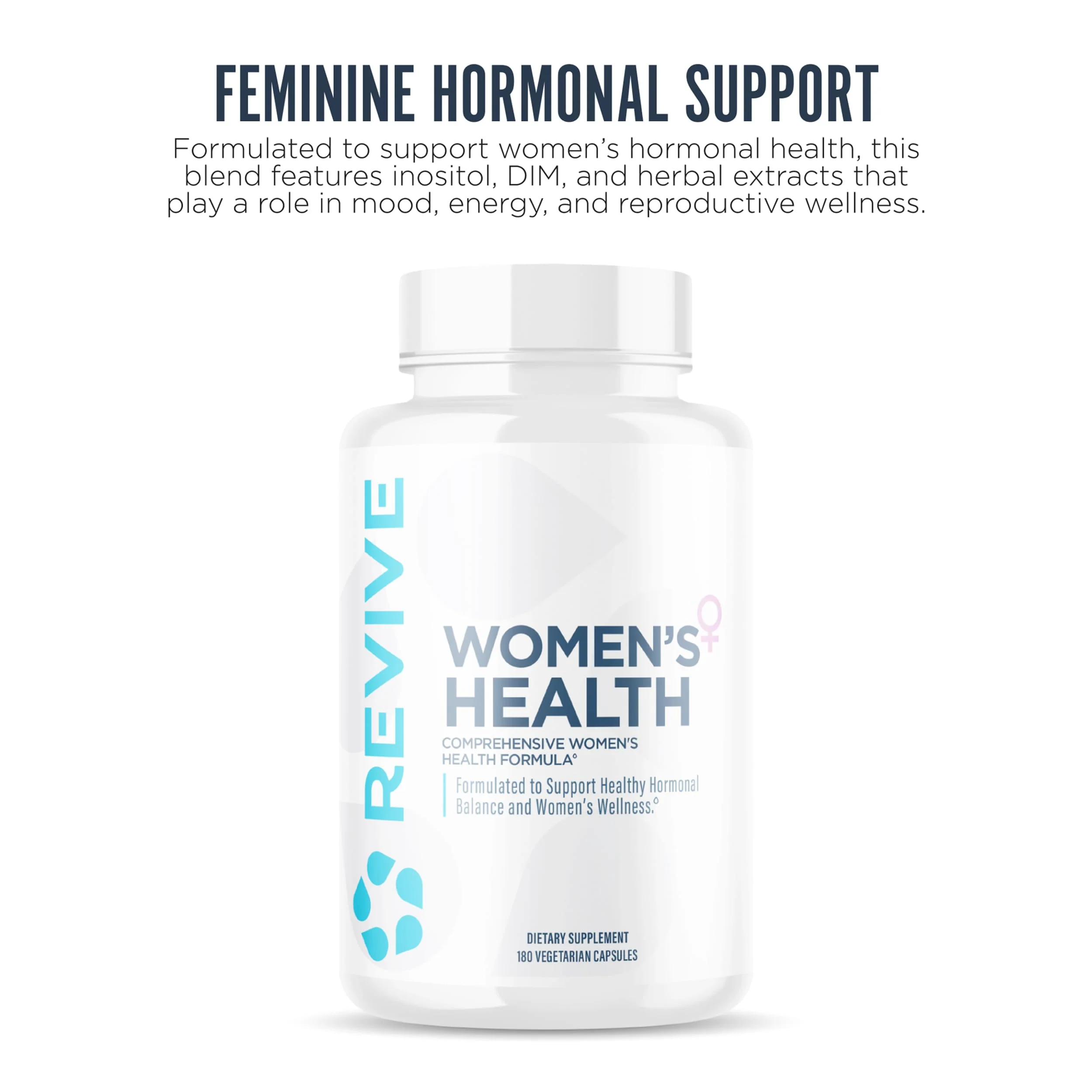 Revive MD Hormone Balance for Women – Hormone Support Supplement (180 Capsules) - Image 3