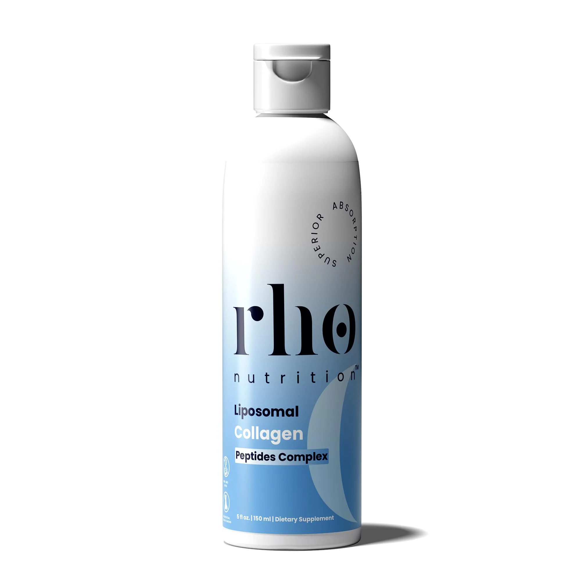 Rho Nutrition Liposomal Collagen Peptides – High-Absorption Liquid Collagen for Skin & Joint Support, 5 fl oz