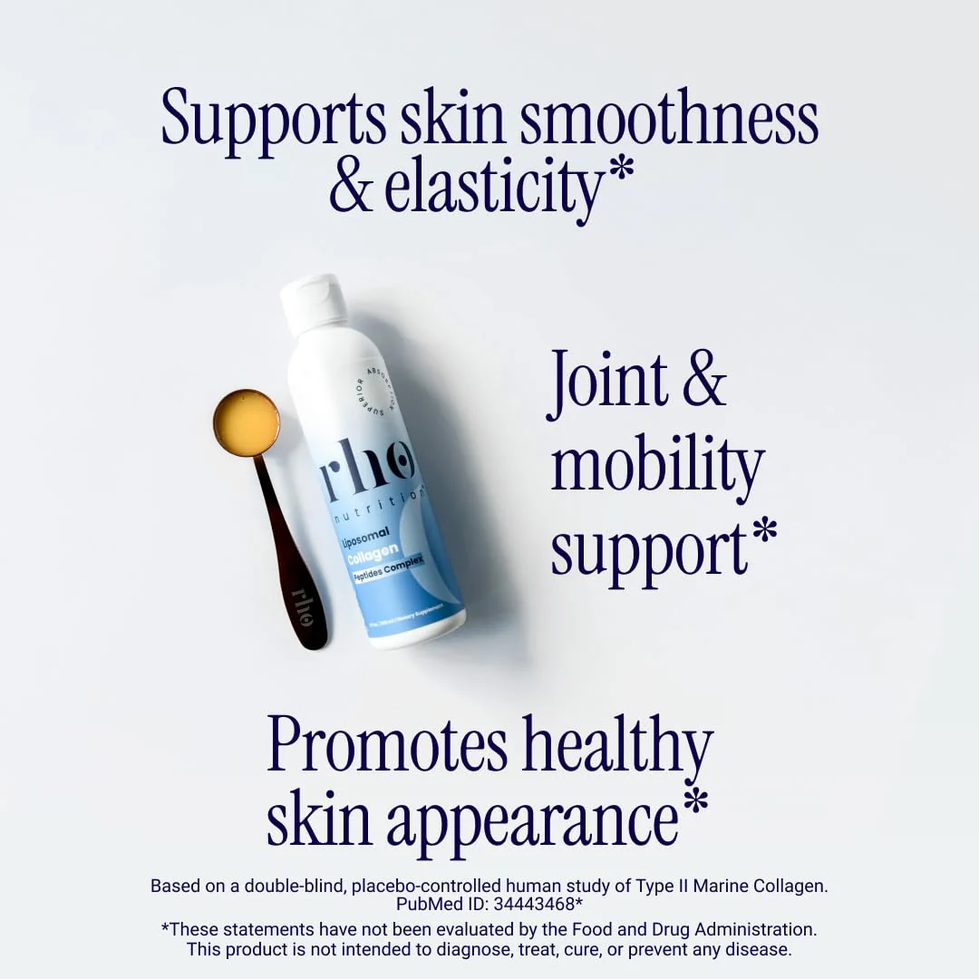 Rho Nutrition Liposomal Collagen Peptides – High-Absorption Liquid Collagen for Skin & Joint Support, 5 fl oz - Image 10