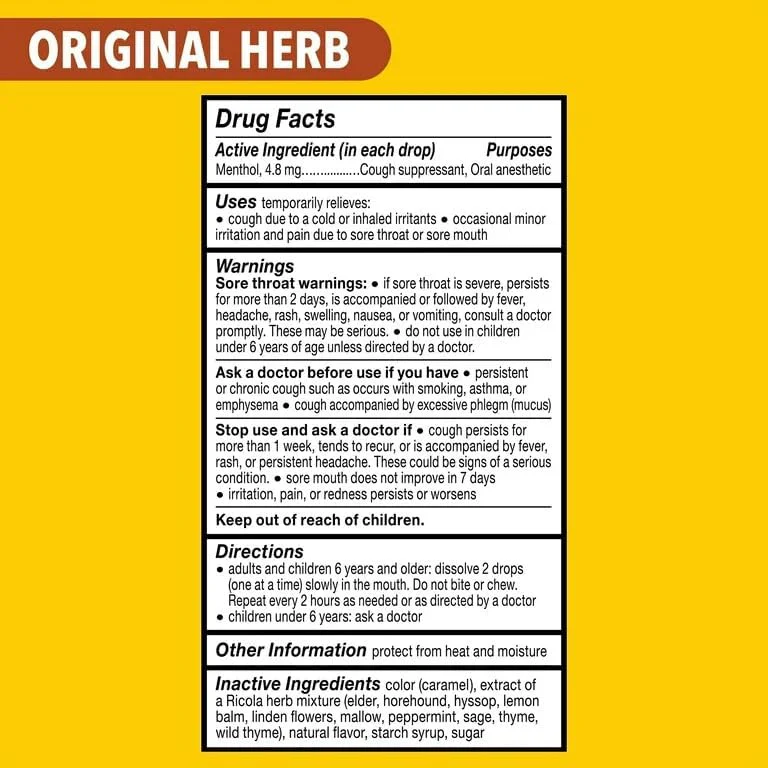 Ricola Sugar Free Herb with Stevia Drops 45g – Pack of 10 (Swiss) - Image 7