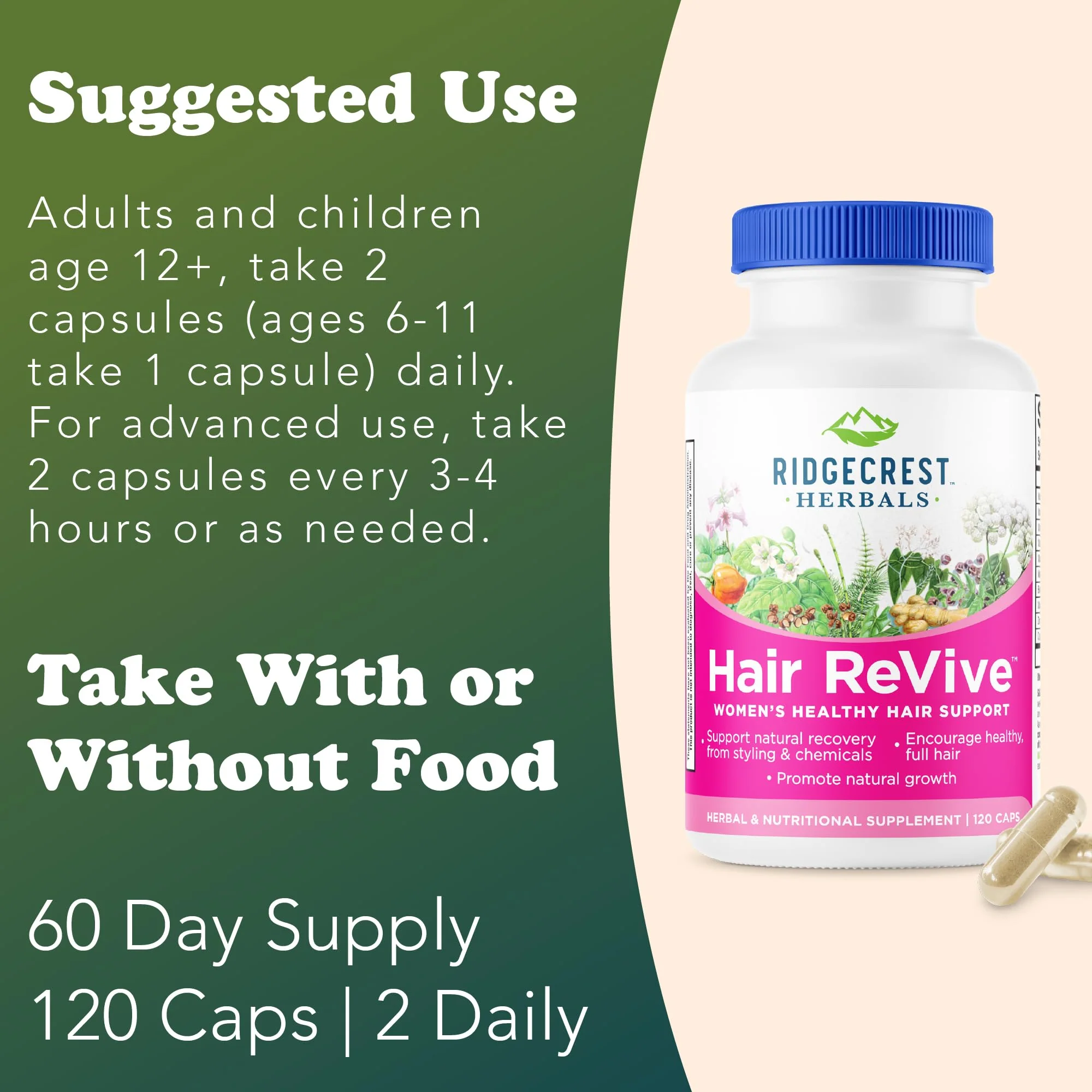 RidgeCrest Hair ReVive: Nutritional Hair Vitamins with Biotin 6000mcg - Image 4