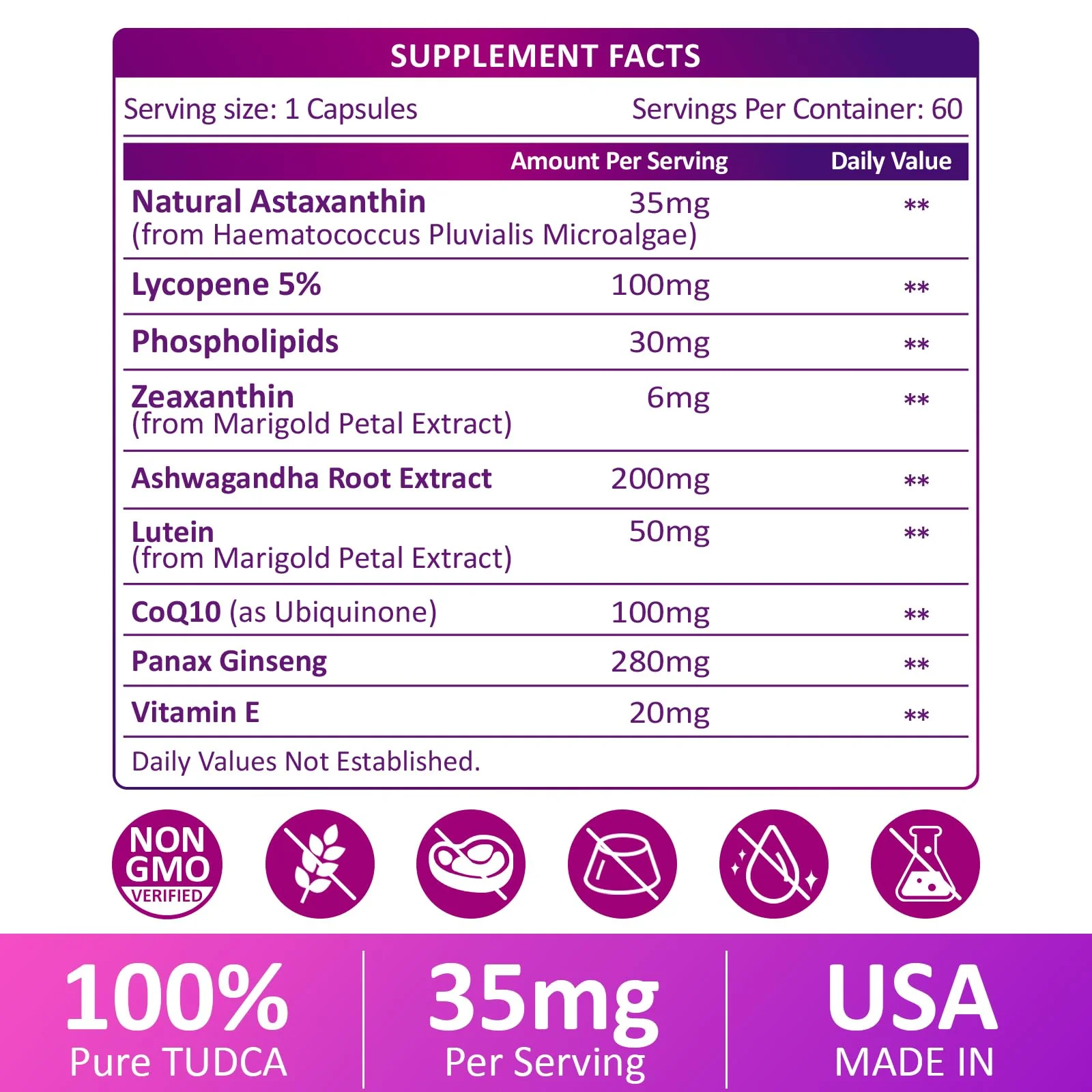 RimTuku Liposomal Astaxanthin 9-in-1 Supplement – Eye, Skin & Joint Health (180 Capsules) - Image 4
