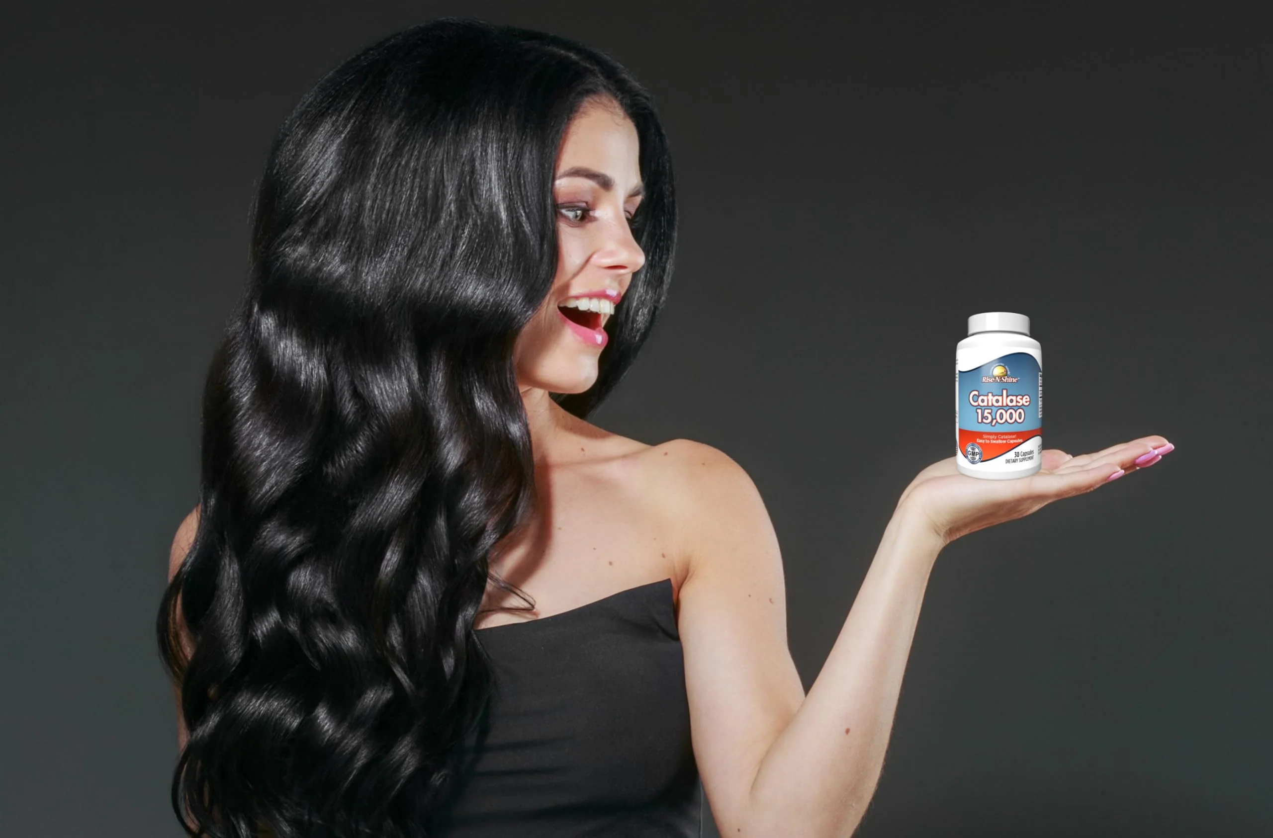 Rise-N-Shine Catalase Supplement 15,000 – Hair Health & Antioxidant Enzyme – 90 Capsules x 3 Bottles (90-Day Supply) - Image 2