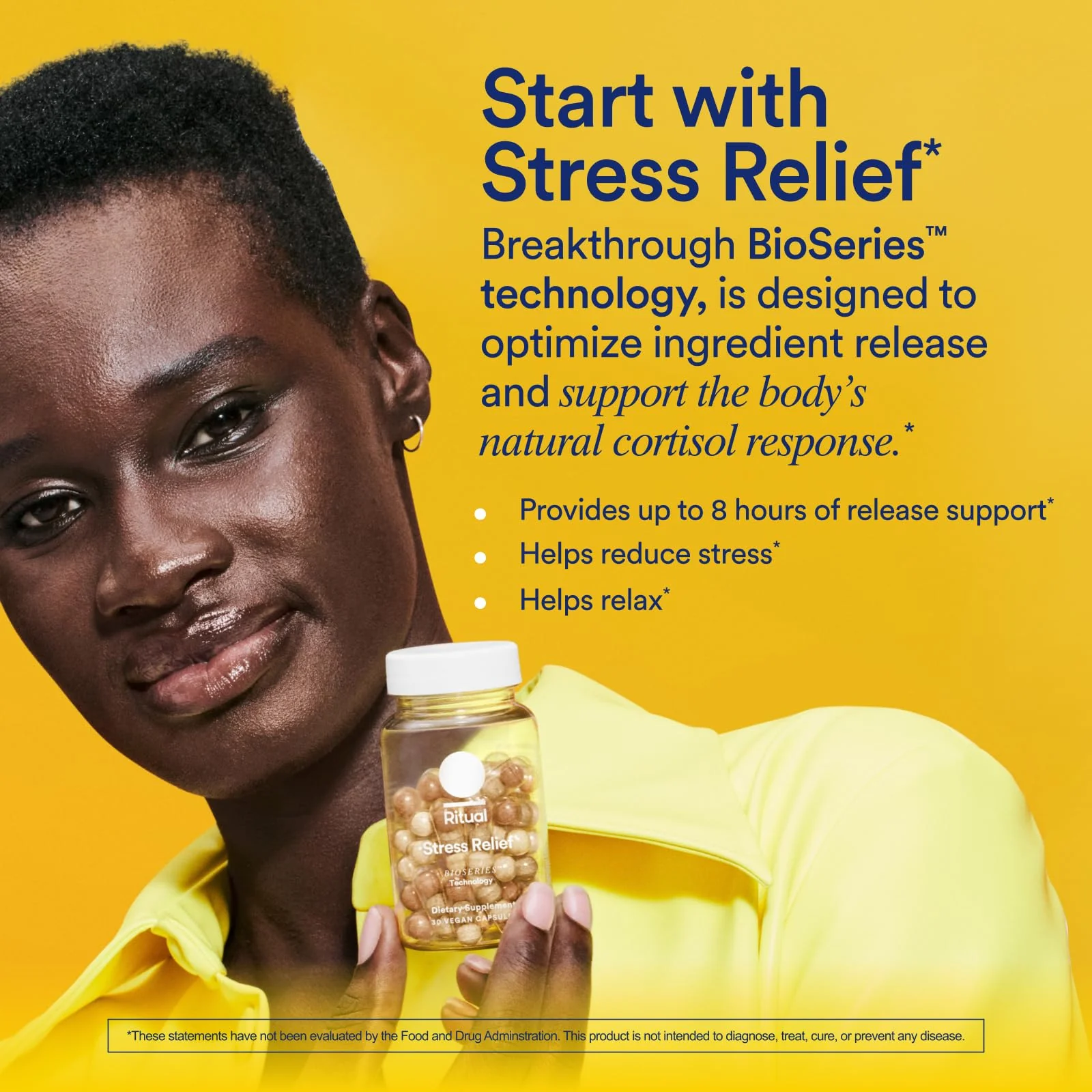 Ritual Stress Relief Supplement – BioSeries Ashwagandha, L-Theanine & Saffron, 8-Hour Release - Image 3