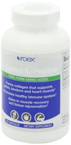 Roex Vitamins | L-Lysine | L-Proline | Muscle Maintenance and Recovery | Healthy Joints | Nutritional-Supplement | 120 Count - Image 7