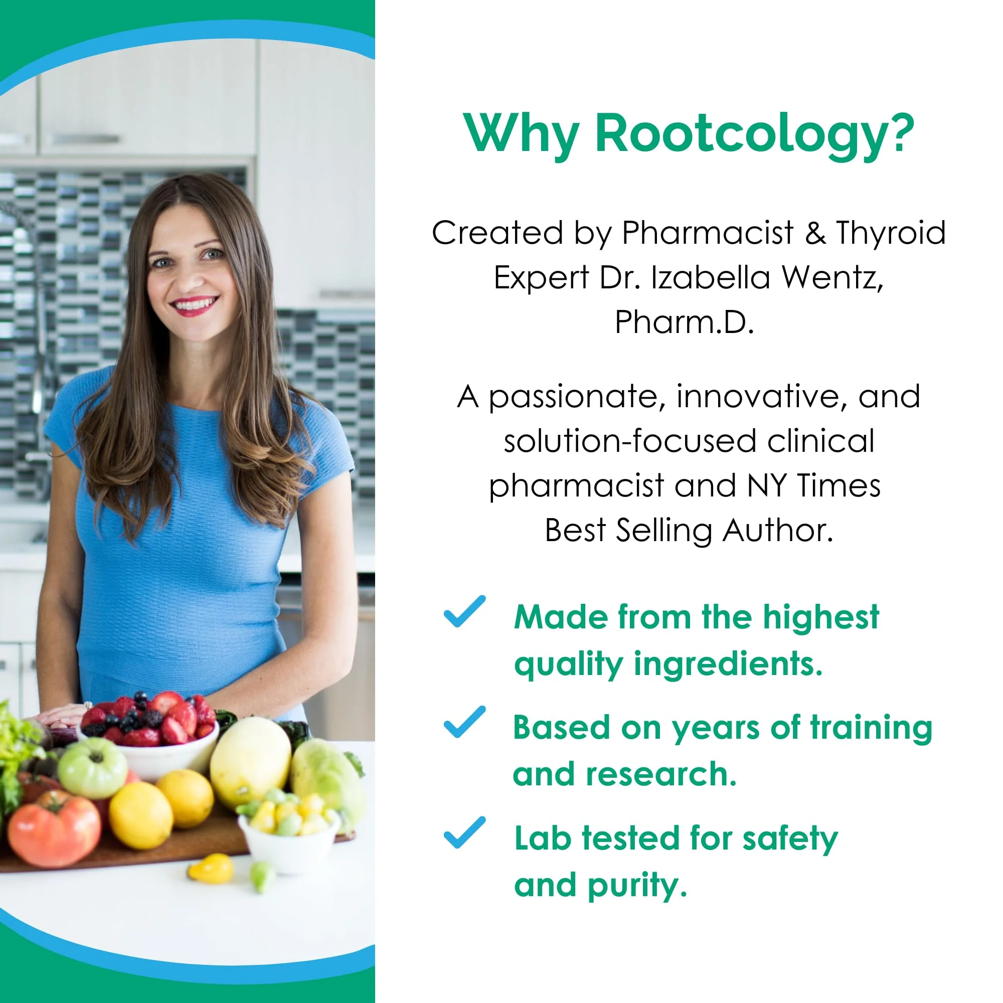 Rootcology Aloe Vera for GI Support by Dr. Izabella Wentz | 200:1 Whole Aloe Leaf Capsules - 60 Vegetarian Capsules - Image 4
