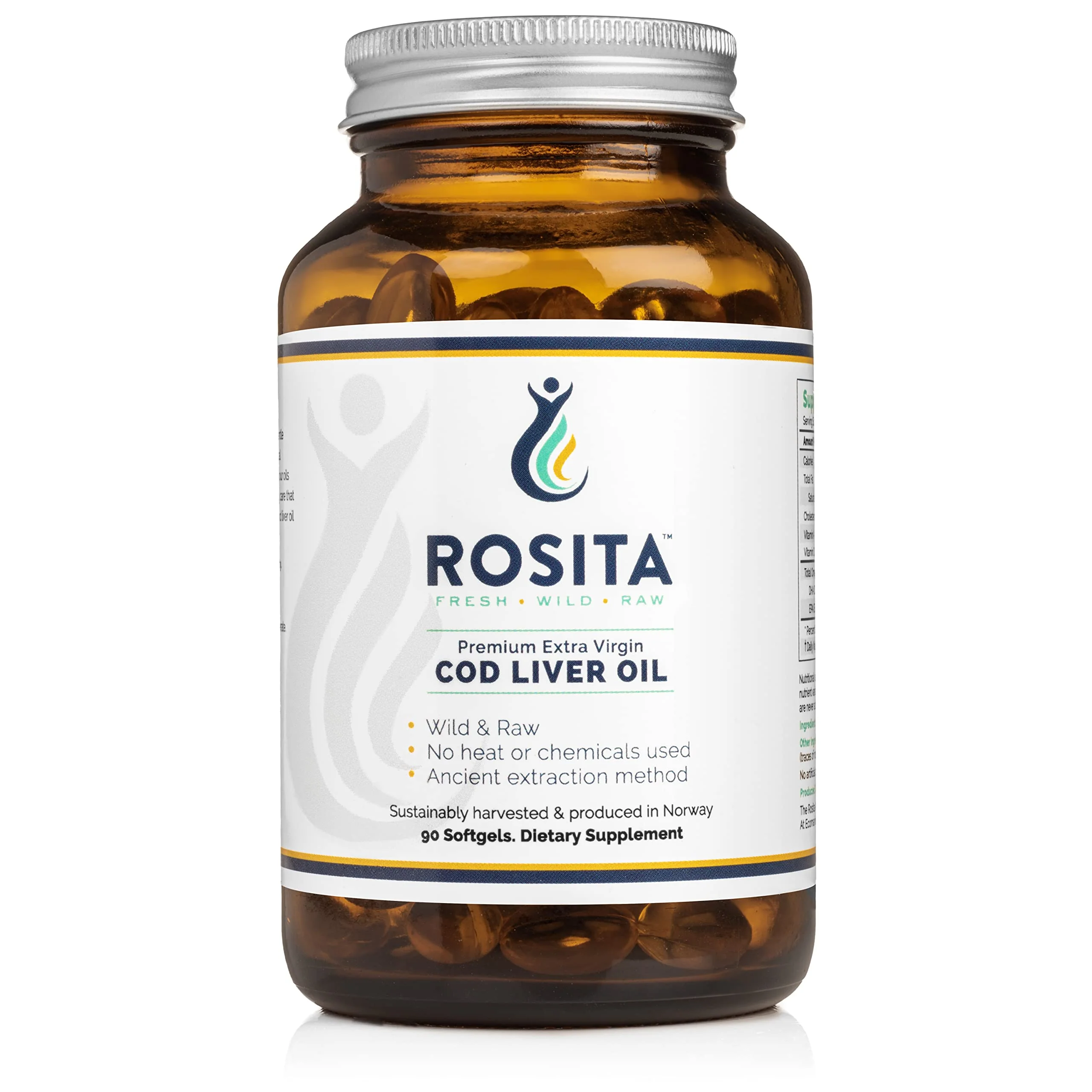 Rosita Extra Virgin Cod Liver Oil Softgels – 90 Count | Rosita Real Foods - Image 5