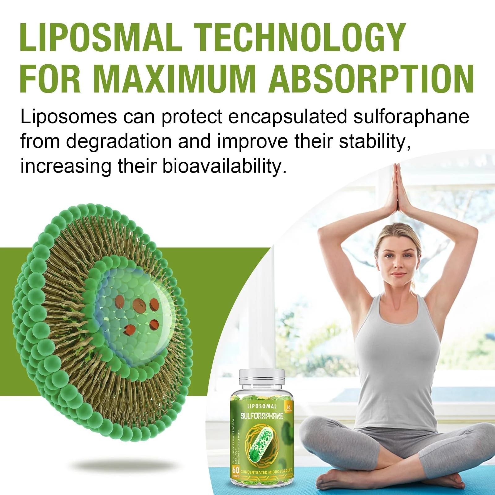 Rosmolo 800 mg Liposomal Sulforaphane | Dual-Delivery, Full-Spectrum Broccoli Extract, 180 Softgels - Image 12