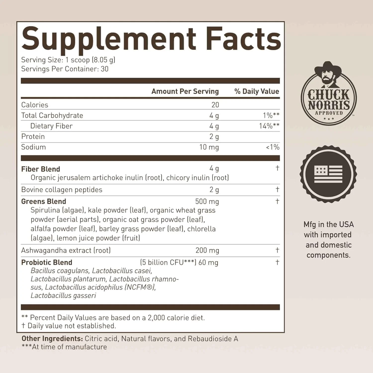 ROUNDHOUSE PROVISION Morning Kick Greens Powder – Ashwagandha, Collagen & Probiotics | Sugar Free, Caffeine Free (3 Pack) Strawberry Lemonade by Chuck Norris - Image 12