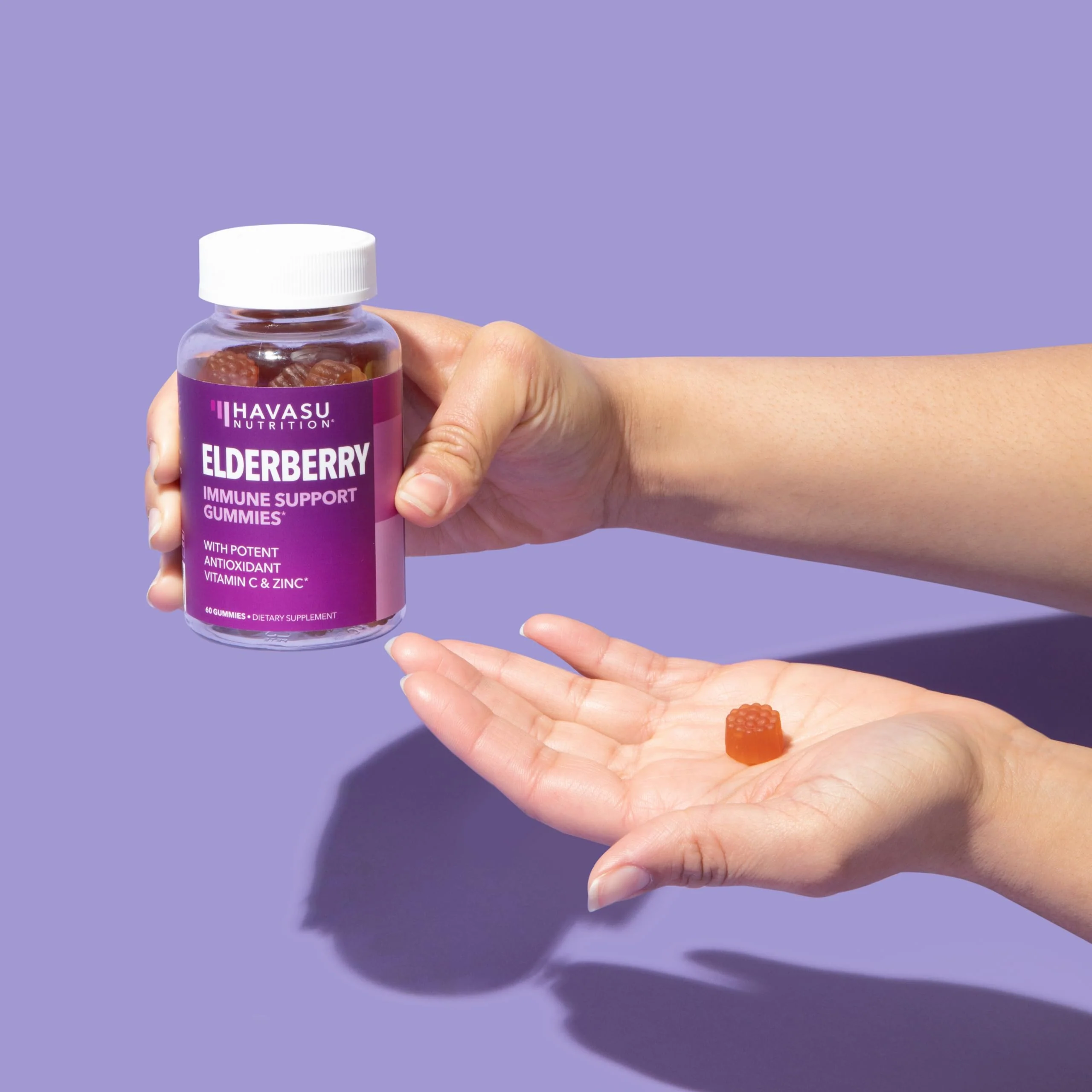 Sambucus Elderberry Gummies for Adults - Immune Support Supplement with Vitamin C and Zinc - Enhanced Formula for Daily Defense - 120 Count, 2 Month Supply, Berry Flavor - Convenient Wellness - Image 8