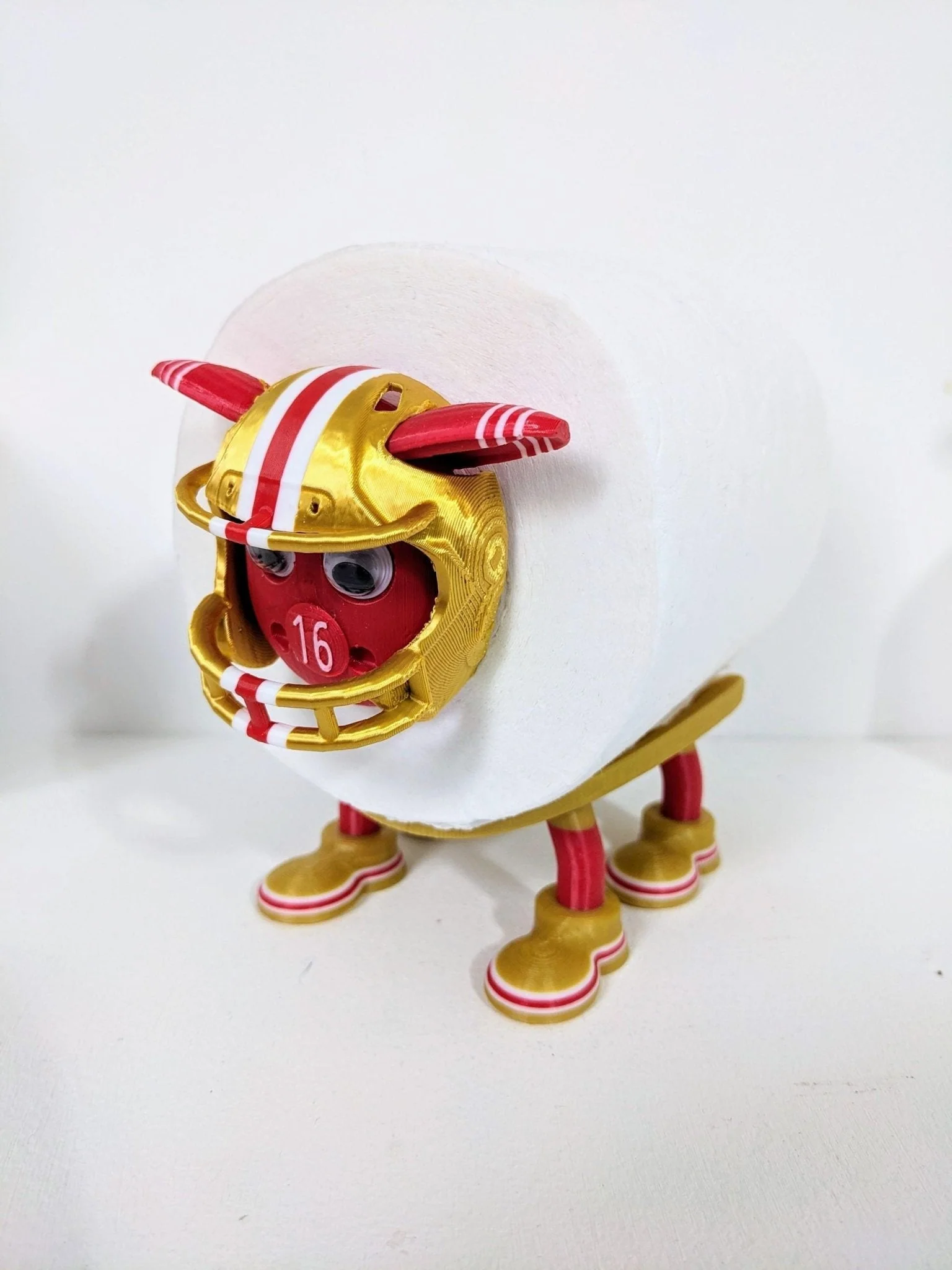 San Francisco 49ers American football sheep spare toilet roll holder, NFL Gift - Image 3