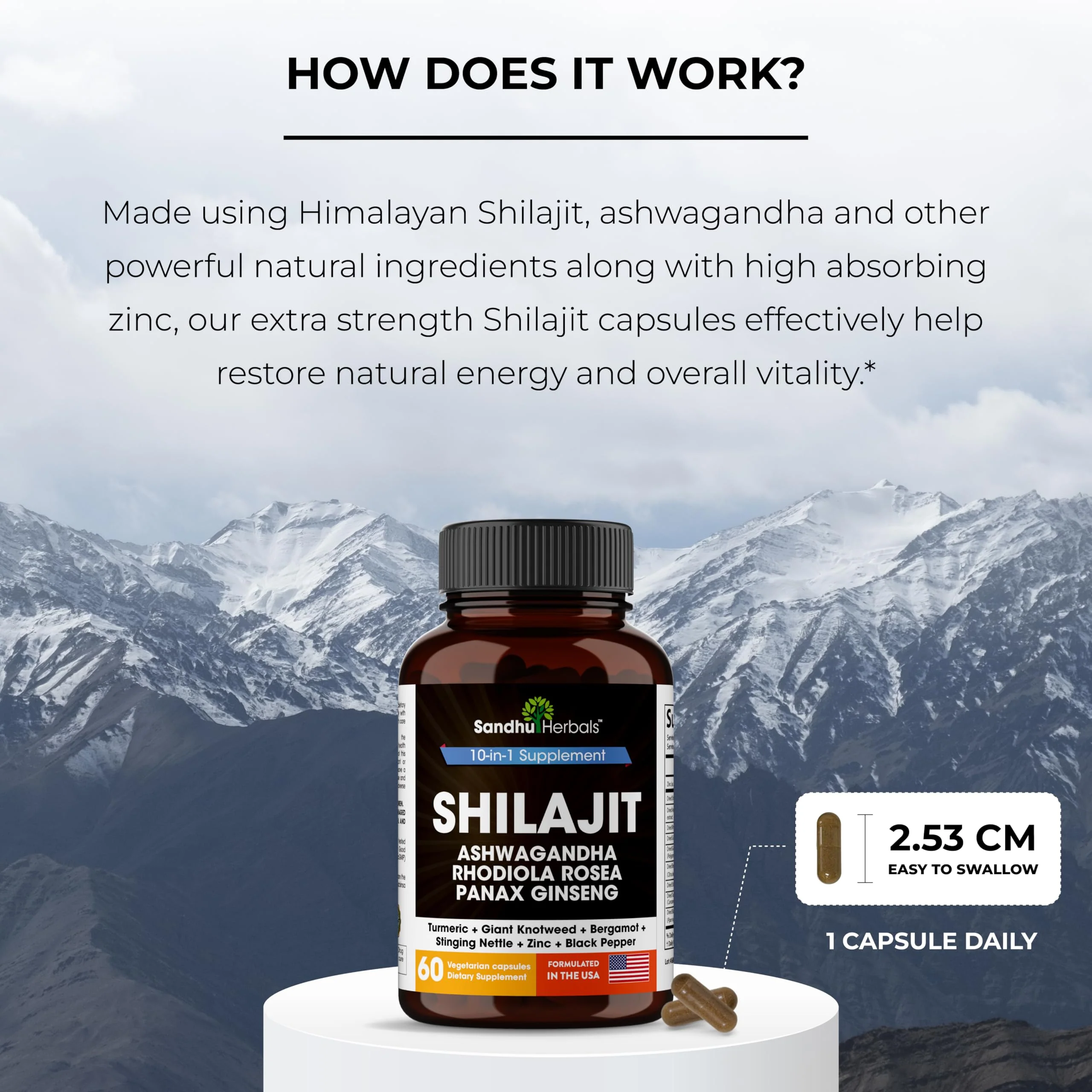 SANDHUHERBALS Shilajit Capsules for Men & Women | Himalayan Shilajit with Ashwagandha | High Potency Energy & Wellness | 2 Months Supply + Sea Moss Combo - Image 7
