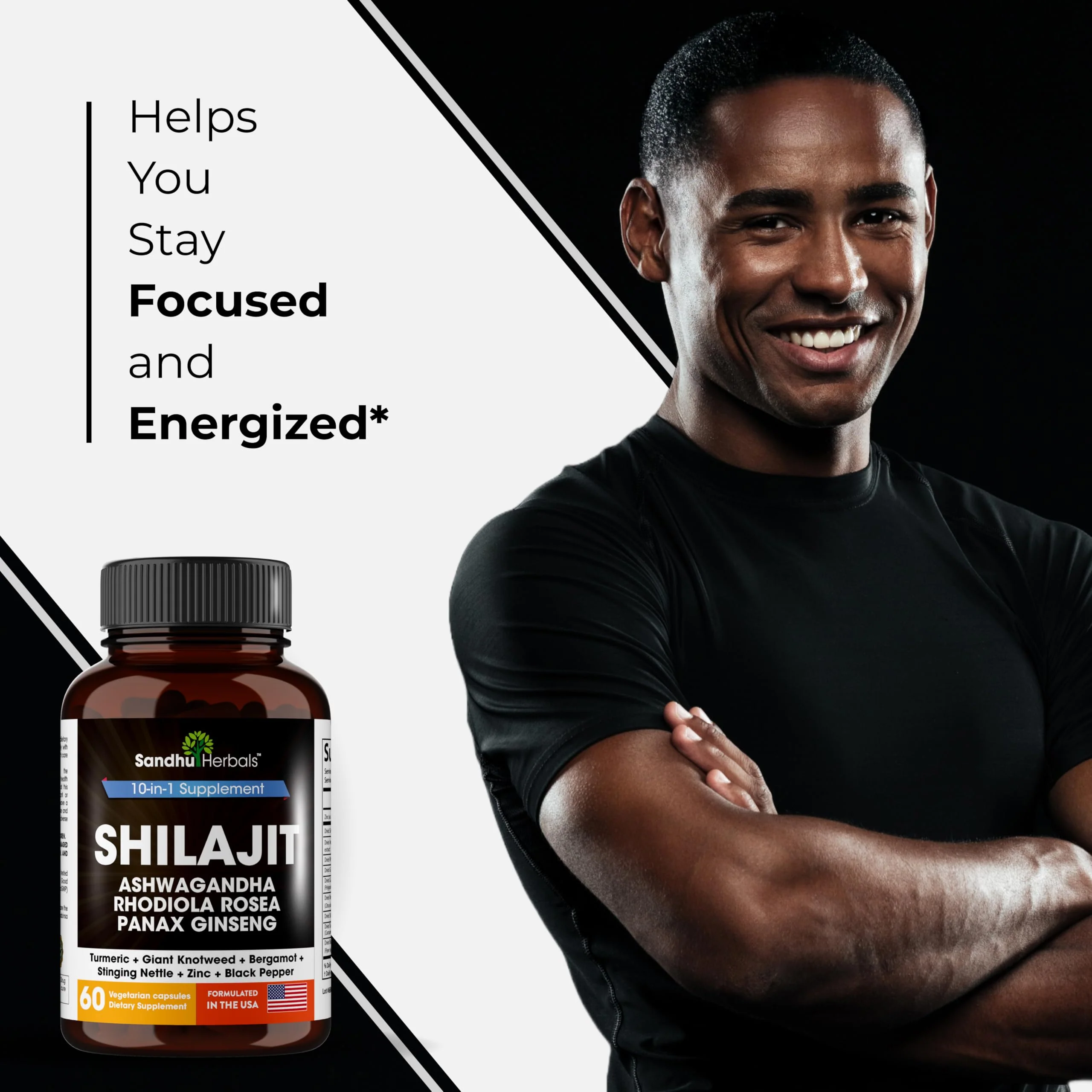SANDHUHERBALS Shilajit Capsules for Men & Women | Himalayan Shilajit with Ashwagandha | High Potency Energy & Wellness | 2 Months Supply + Sea Moss Combo - Image 9