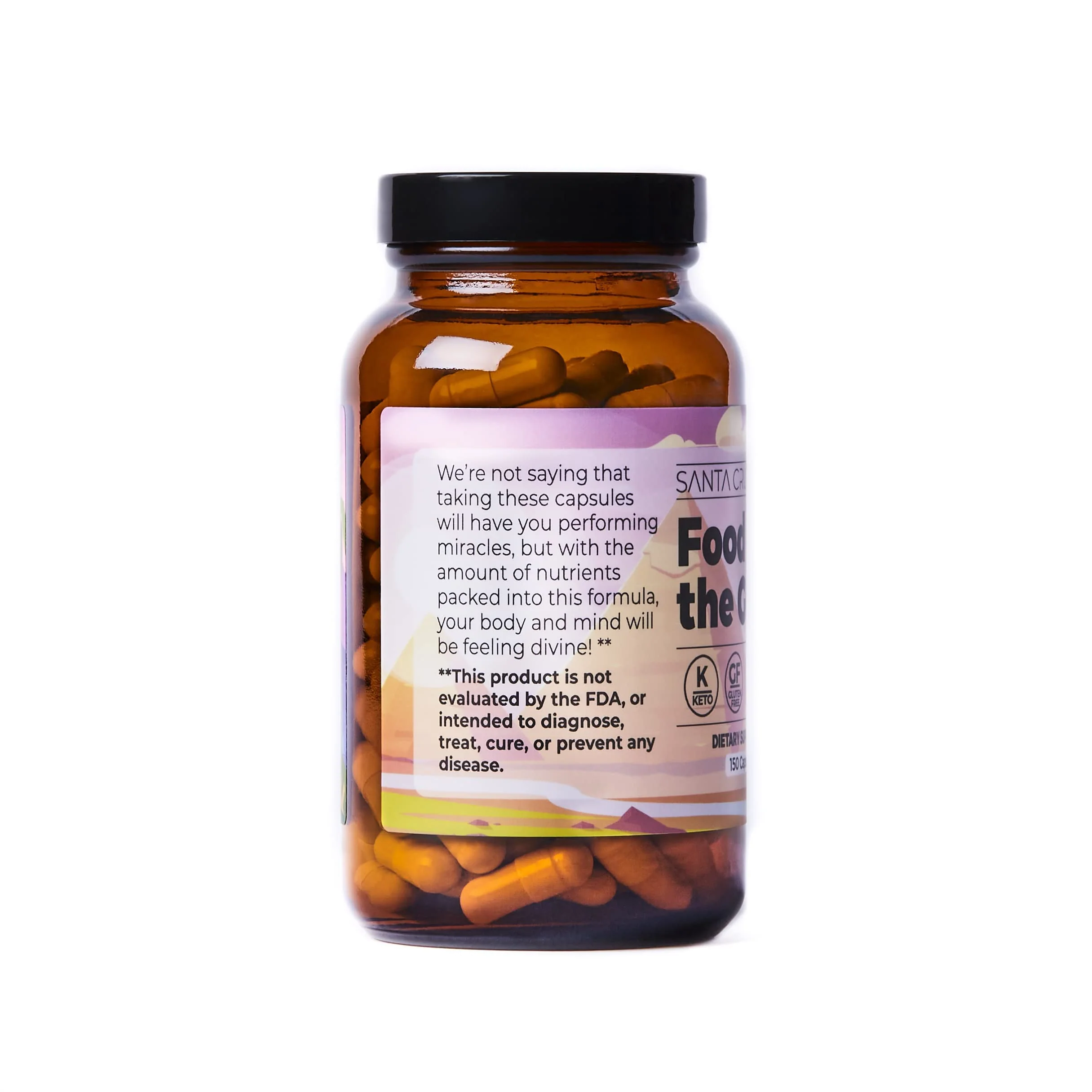Santa Cruz Paleo Food of the Gods: Grass-Fed Beef Organ Supplement with Collagen, Maca Root, Colostrum – 30 Servings - Image 8