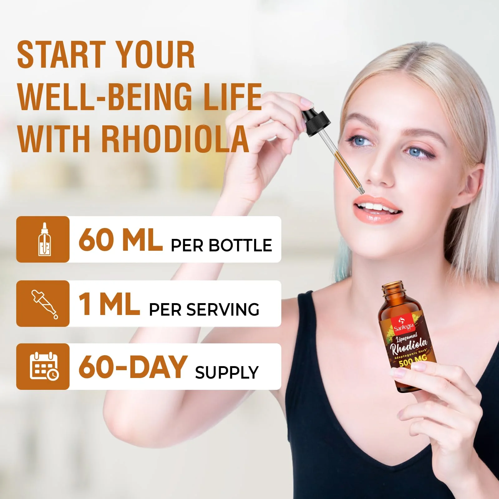 Santegra 57,000mg Liposomal Rhodiola Rosea with Ashwagandha — 360ml Liquid - Image 14