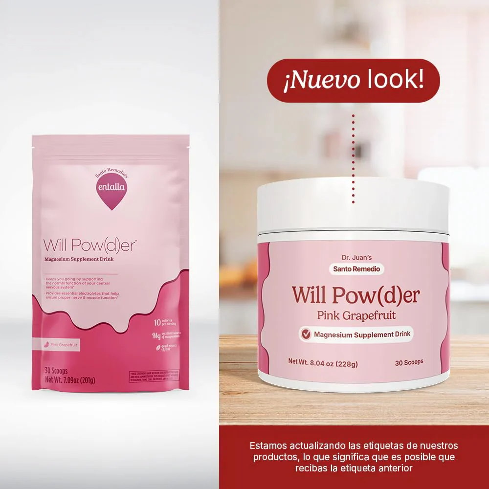 Santo Remedio Entalla Will Powder – Pink Grapefruit Botanical Drink Mix for Relaxation - Image 3