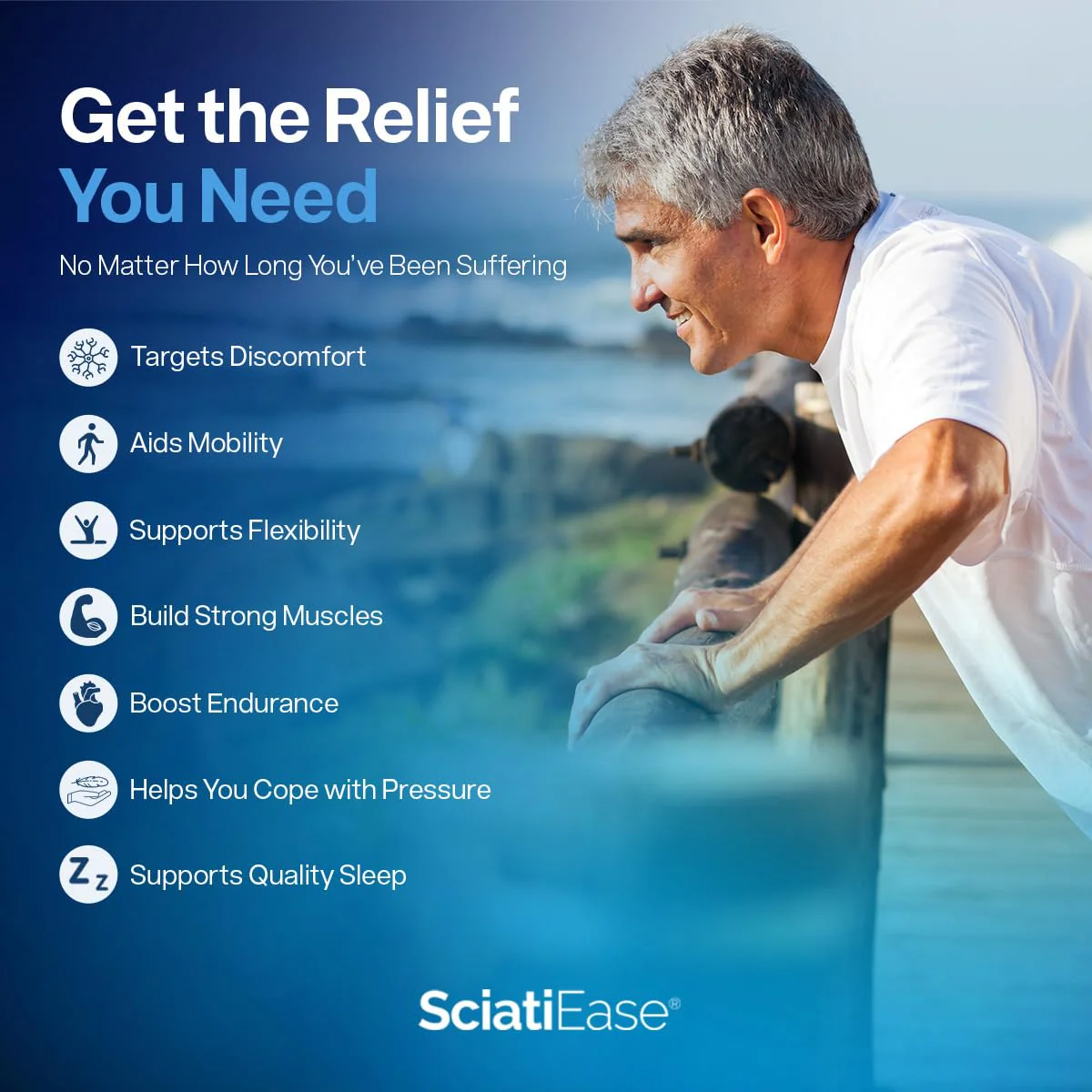 SciatiEase Sciatic Nerve Health Support Supplement | AlphaPalm, Pea, B-Complex, 300mg Alpha Lipoic Acid | 6 Bottles - Image 6