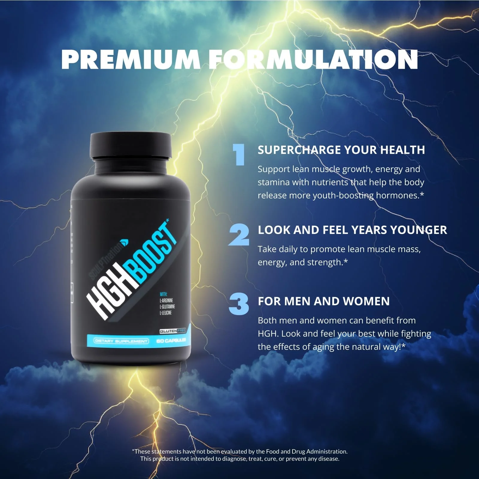 Sculpt Nation by V Shred: L-Arginine, Tribulus & Amino Acids for Energy, Performance & Vitality – 60 Gluten-Free Capsules (2 Pack) - Image 10