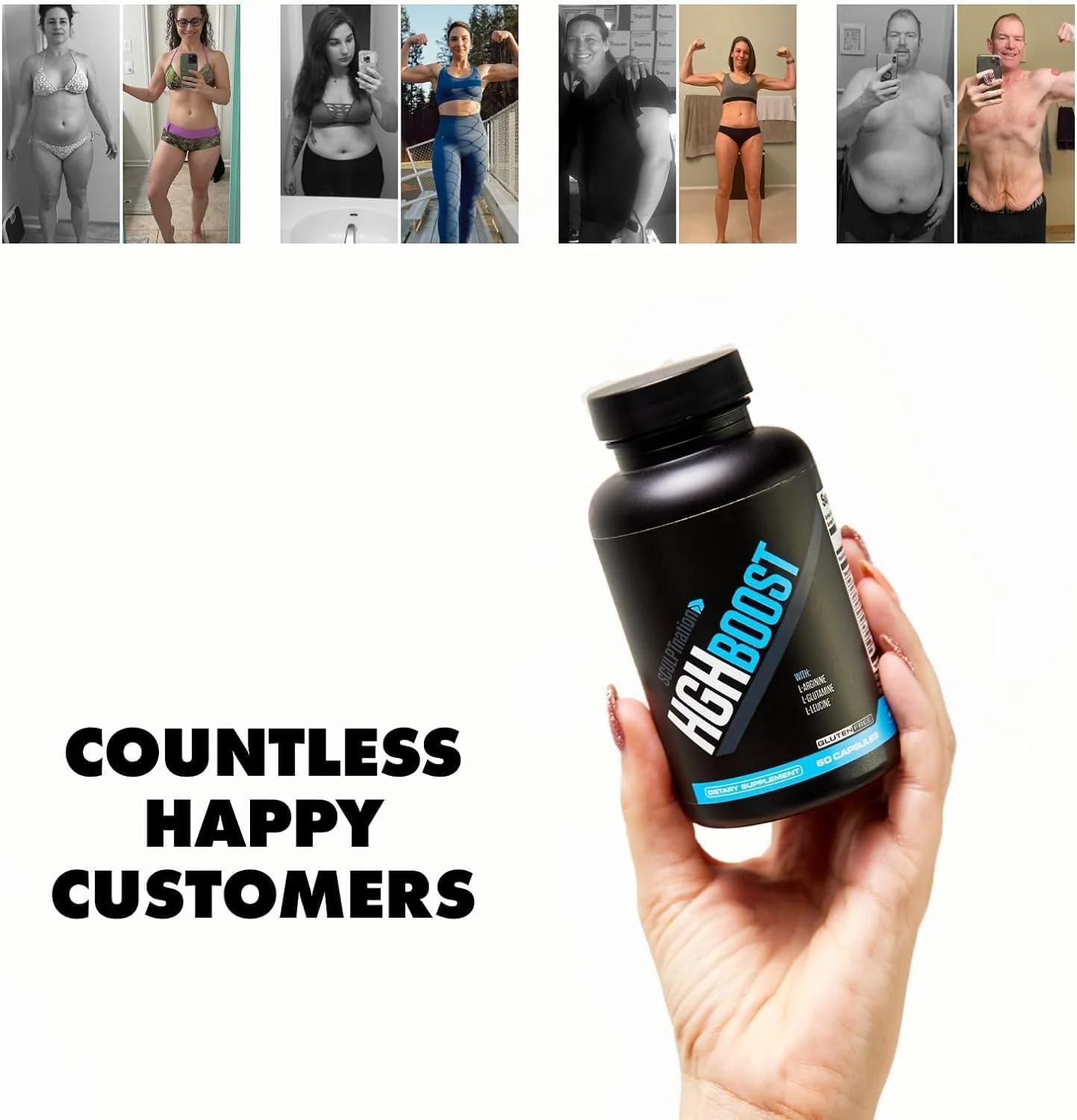 Sculpt Nation by V Shred: L-Arginine, Tribulus & Amino Acids for Energy, Performance & Vitality – 60 Gluten-Free Capsules (2 Pack) - Image 6