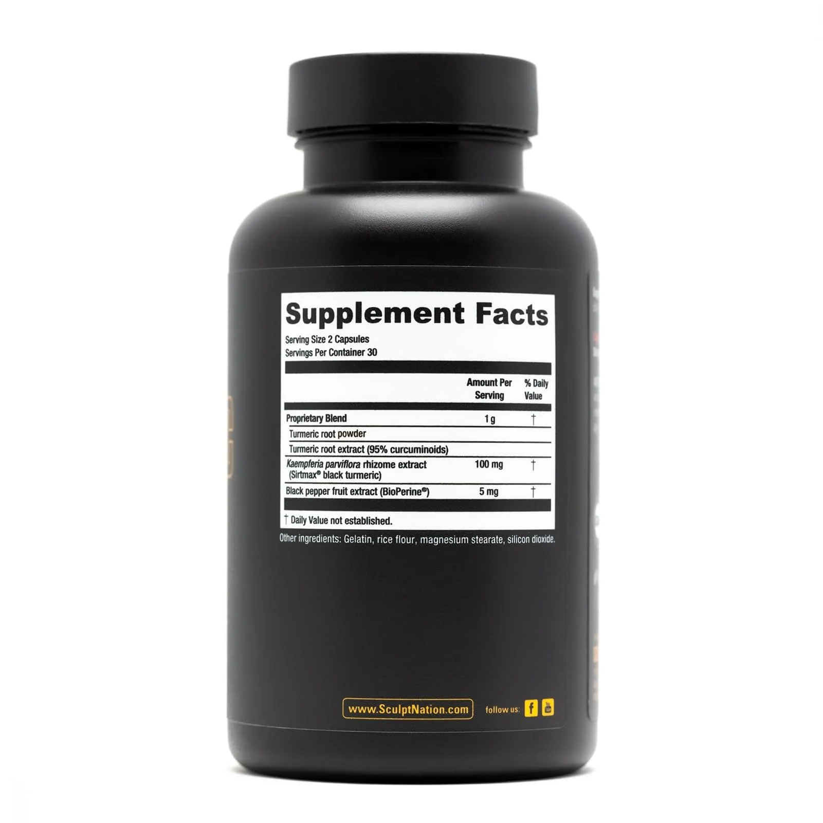 Sculpt Nation by V Shred Turmeric with BioPerine & Sirtmax for Joint Health – 60-Day Supply - Image 7