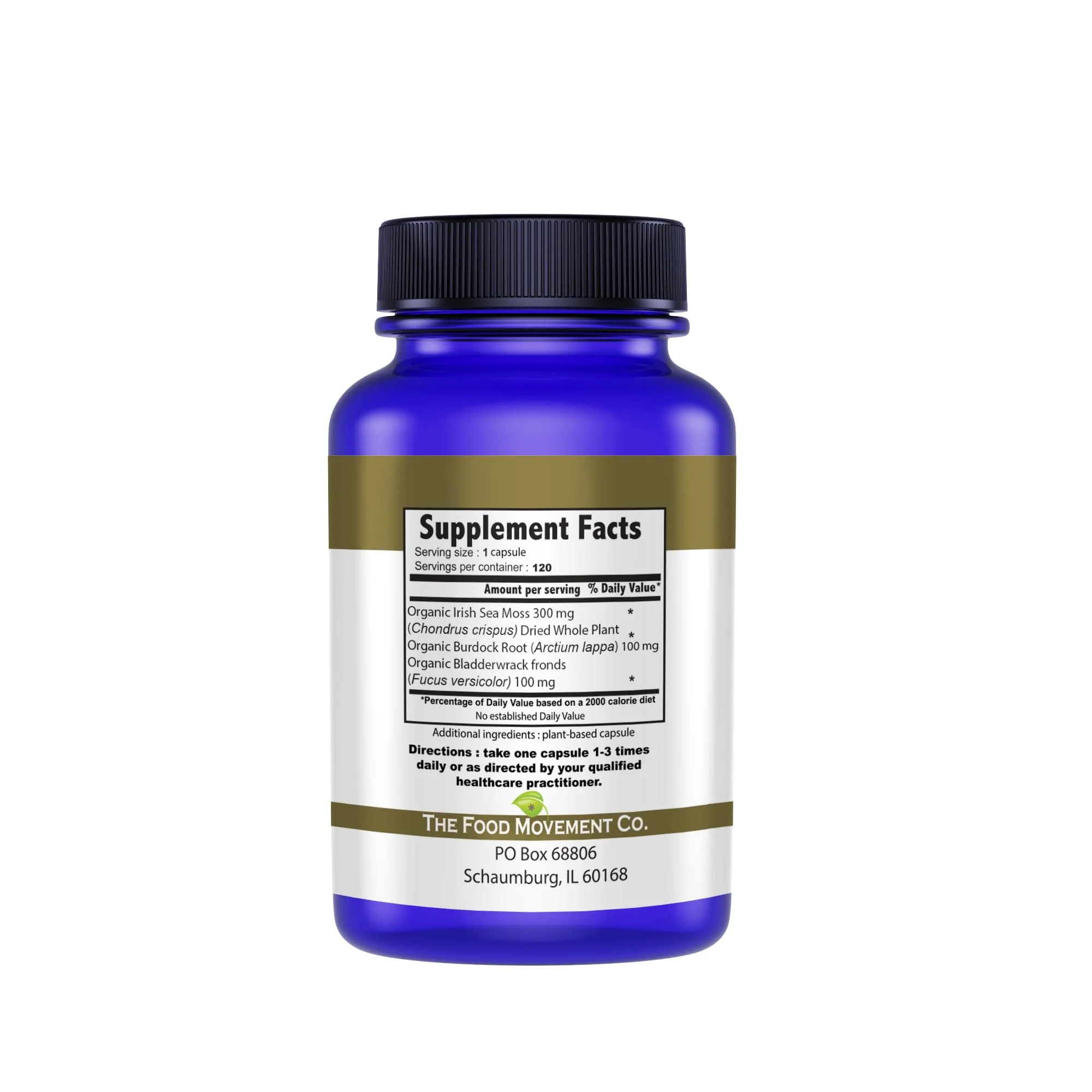 Sea Moss Master Formula with Burdock & Bladderwrack | Gut Health | The Food Movement Co. - Image 2