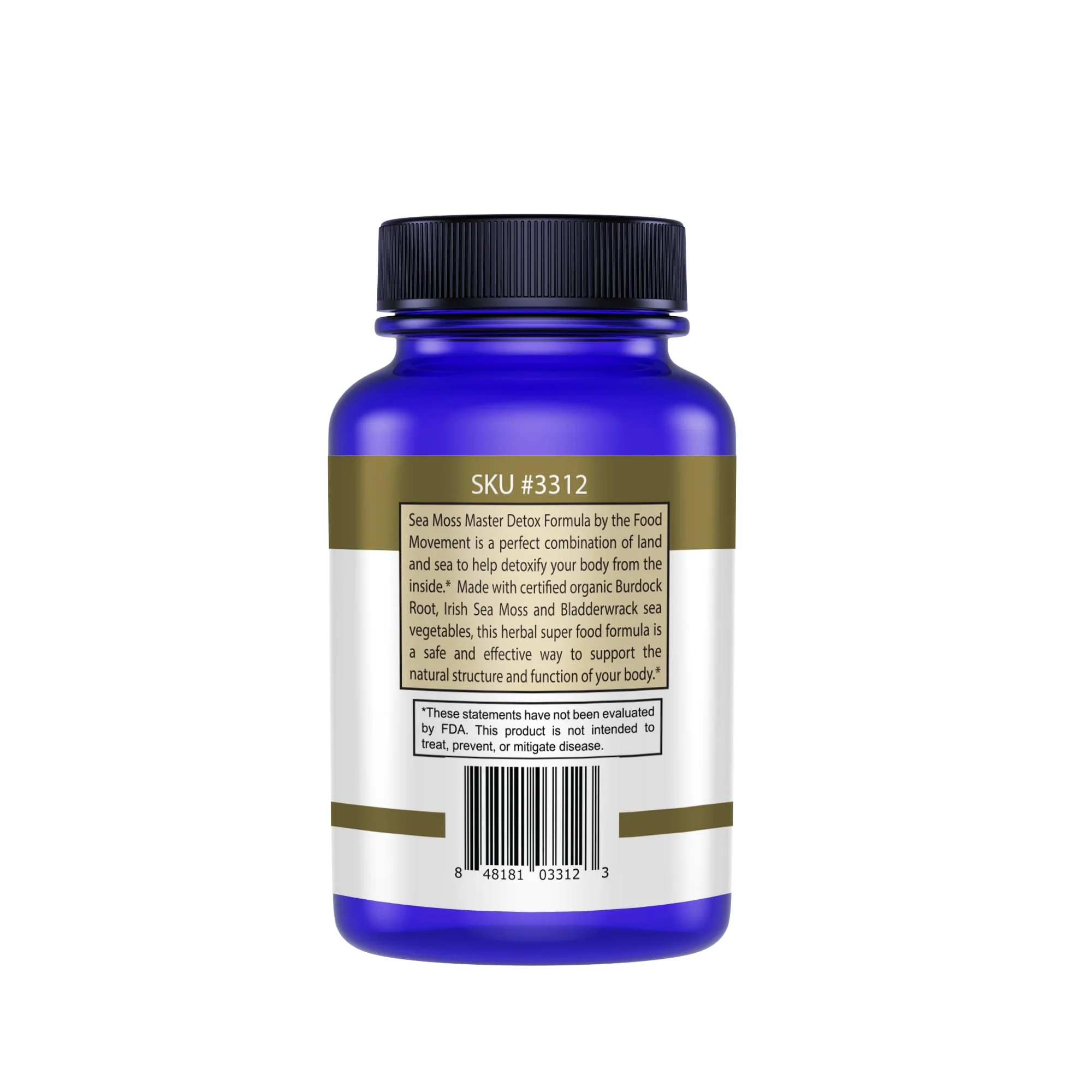 Sea Moss Master Formula with Burdock & Bladderwrack | Gut Health | The Food Movement Co. - Image 3