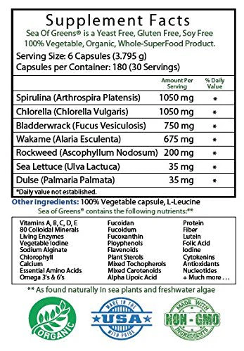 Sea of Greens® Oxalate-Free Seaweed & Algae Supplement - Image 2