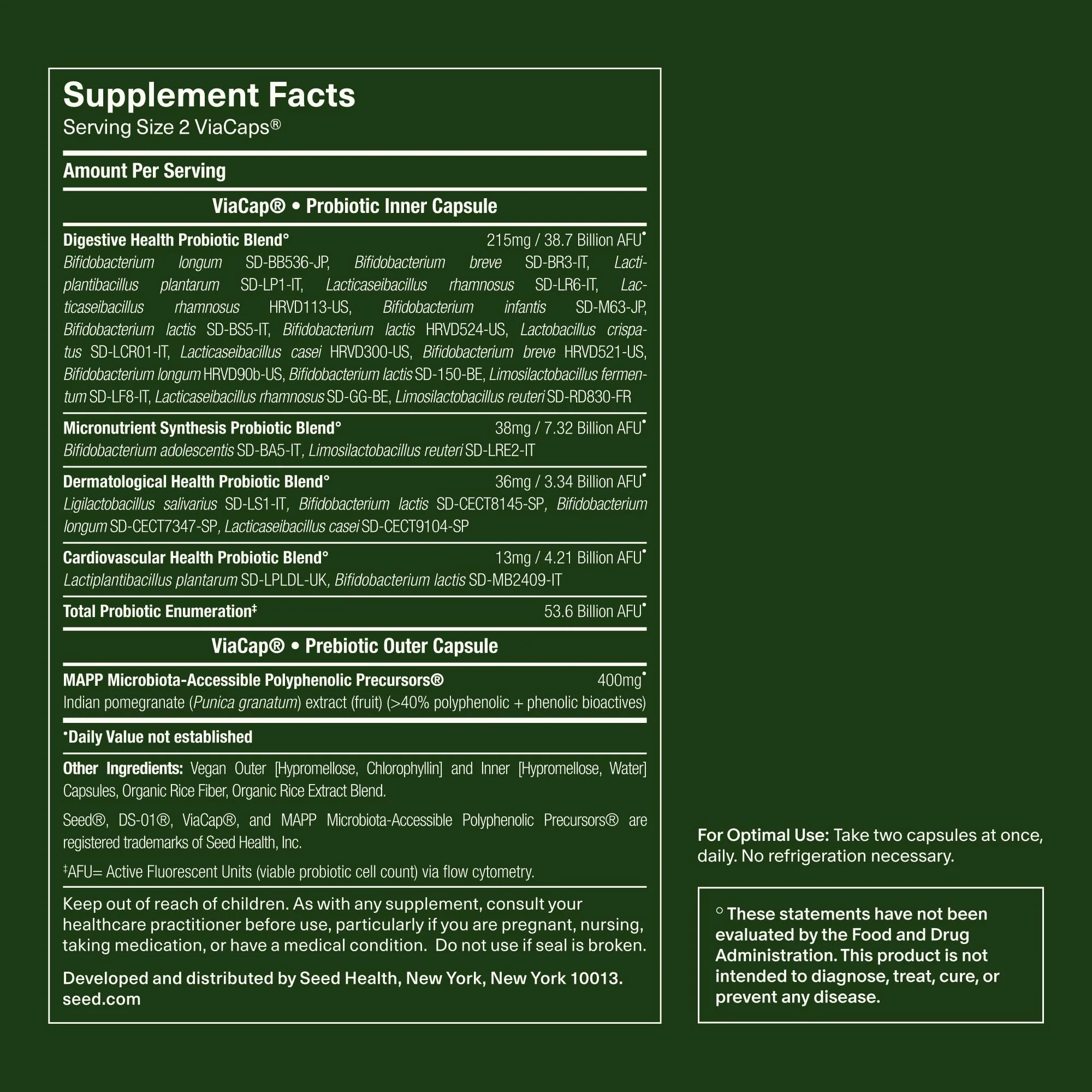 Seed DS-01 Daily Synbiotic - 60 Capsules | Prebiotic + Probiotic for Digestive Health, Immune Support, Bloat Relief - Image 7