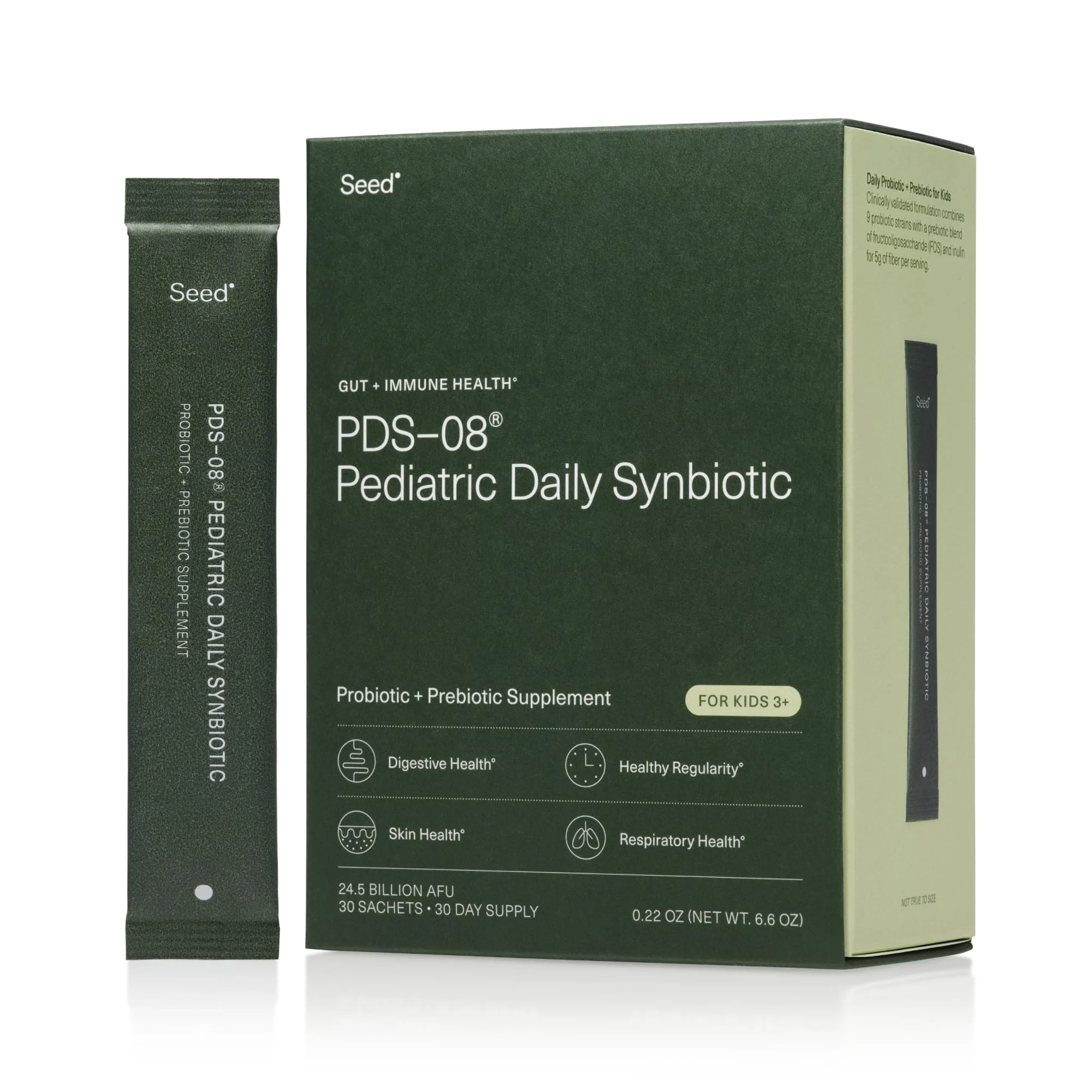 Seed PDS-08 Pediatric Daily Synbiotic for Kids 3–17 | Fiber-Based Prebiotic & Probiotic - Image 8