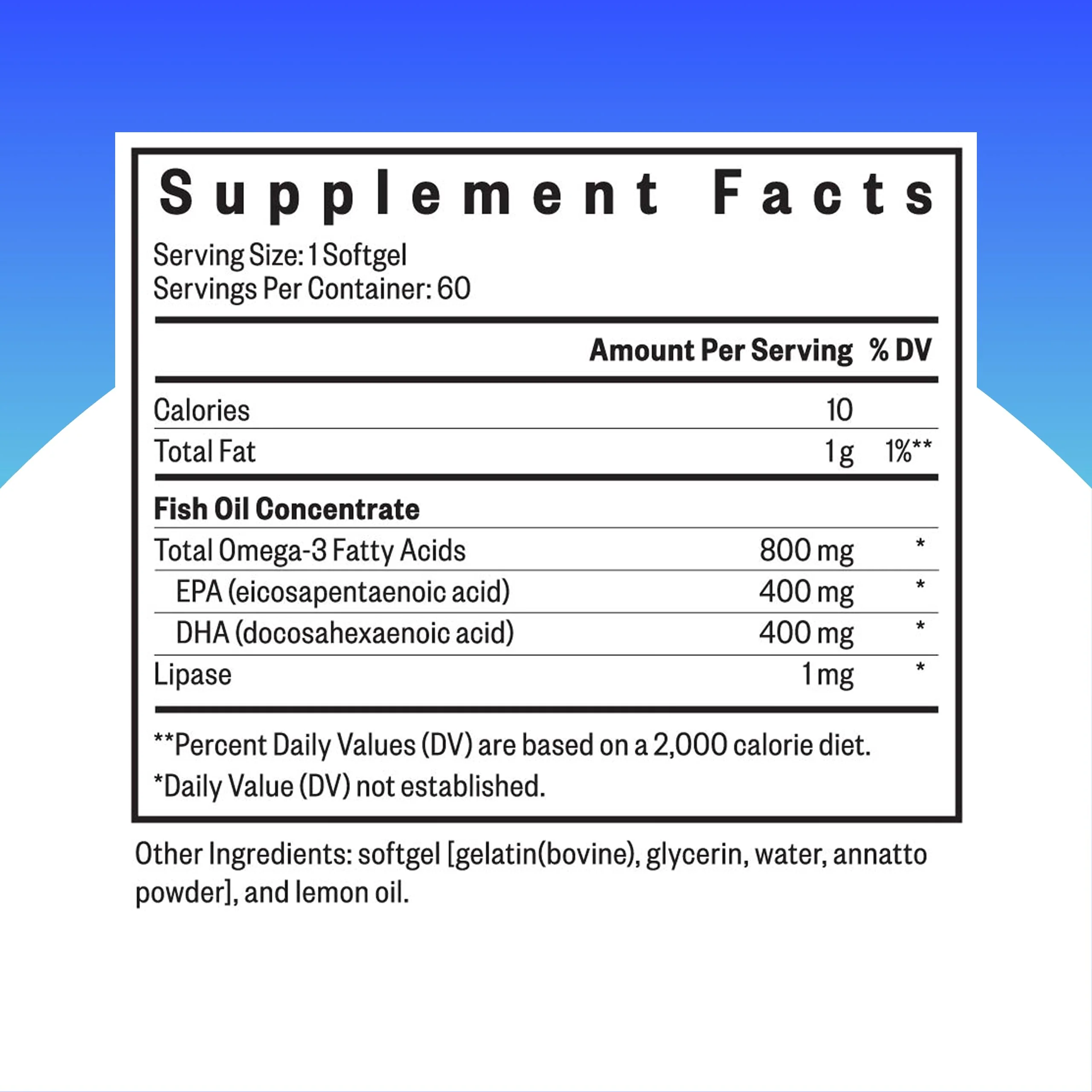 Seeking Health Fish Oil 400mg EPA / 400mg DHA Norwegian Fish Oil Tested for Purity. 60 Softgels - Image 4