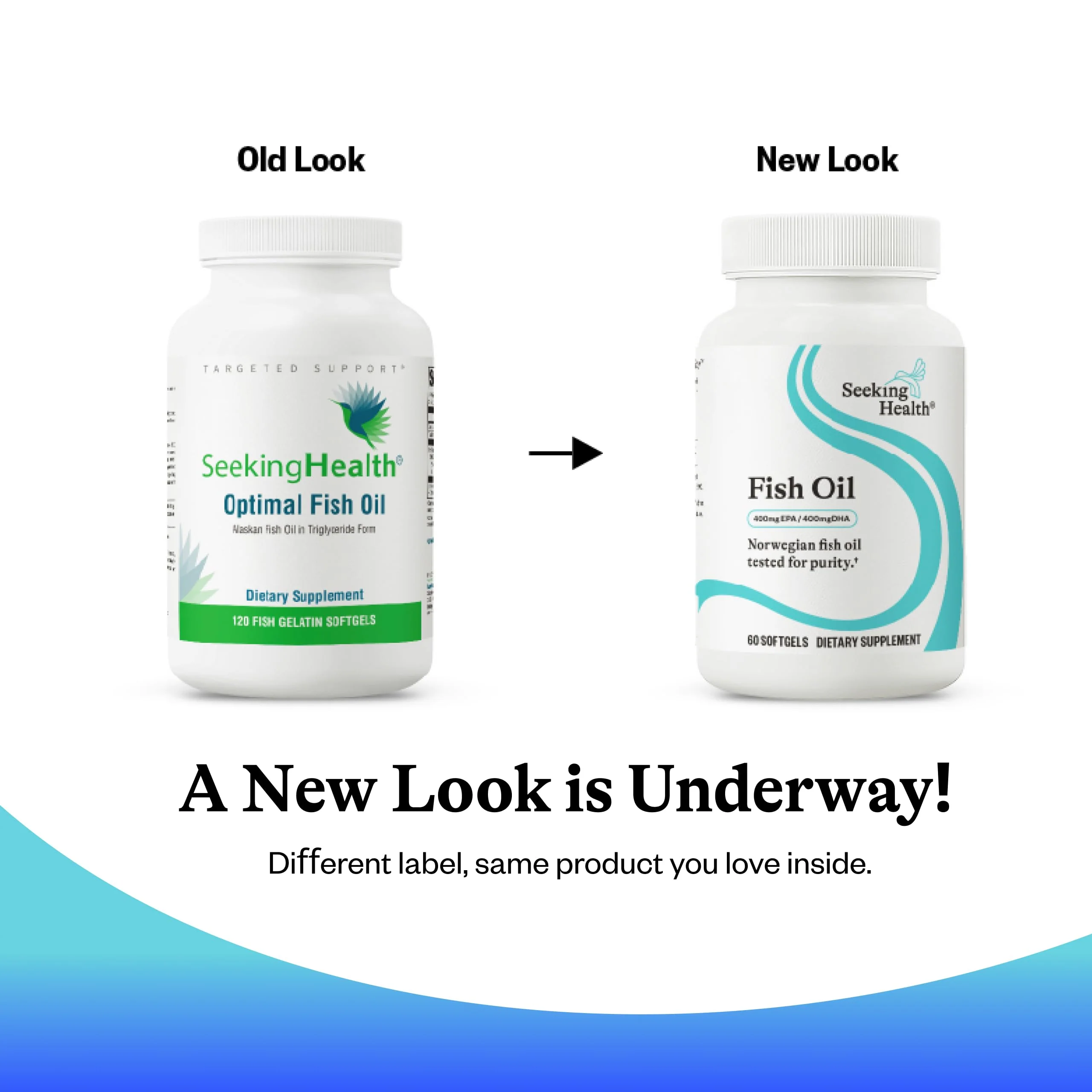 Seeking Health Fish Oil 400mg EPA / 400mg DHA Norwegian Fish Oil Tested for Purity. 60 Softgels - Image 7