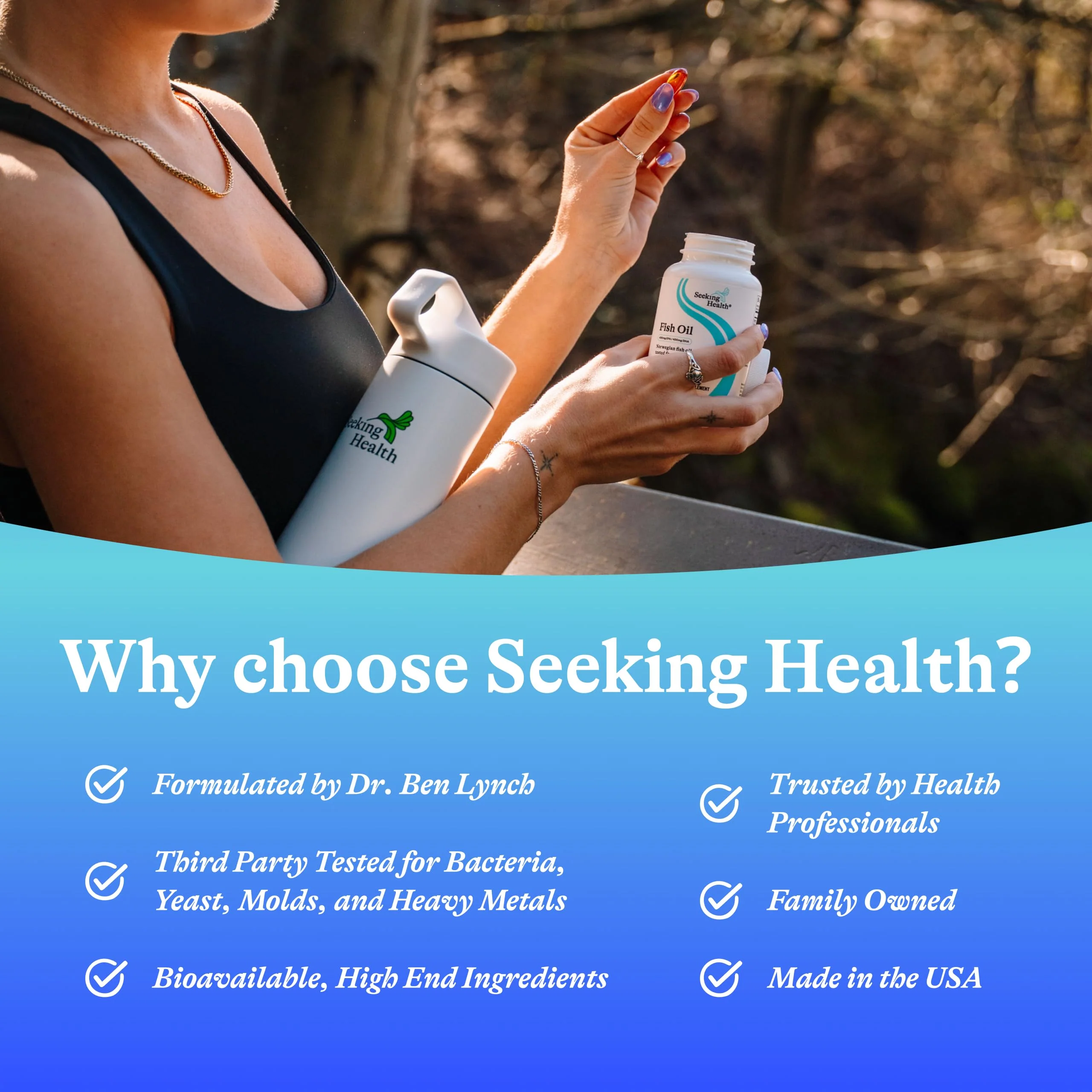 Seeking Health Fish Oil 400mg EPA / 400mg DHA Norwegian Fish Oil Tested for Purity. 60 Softgels - Image 8