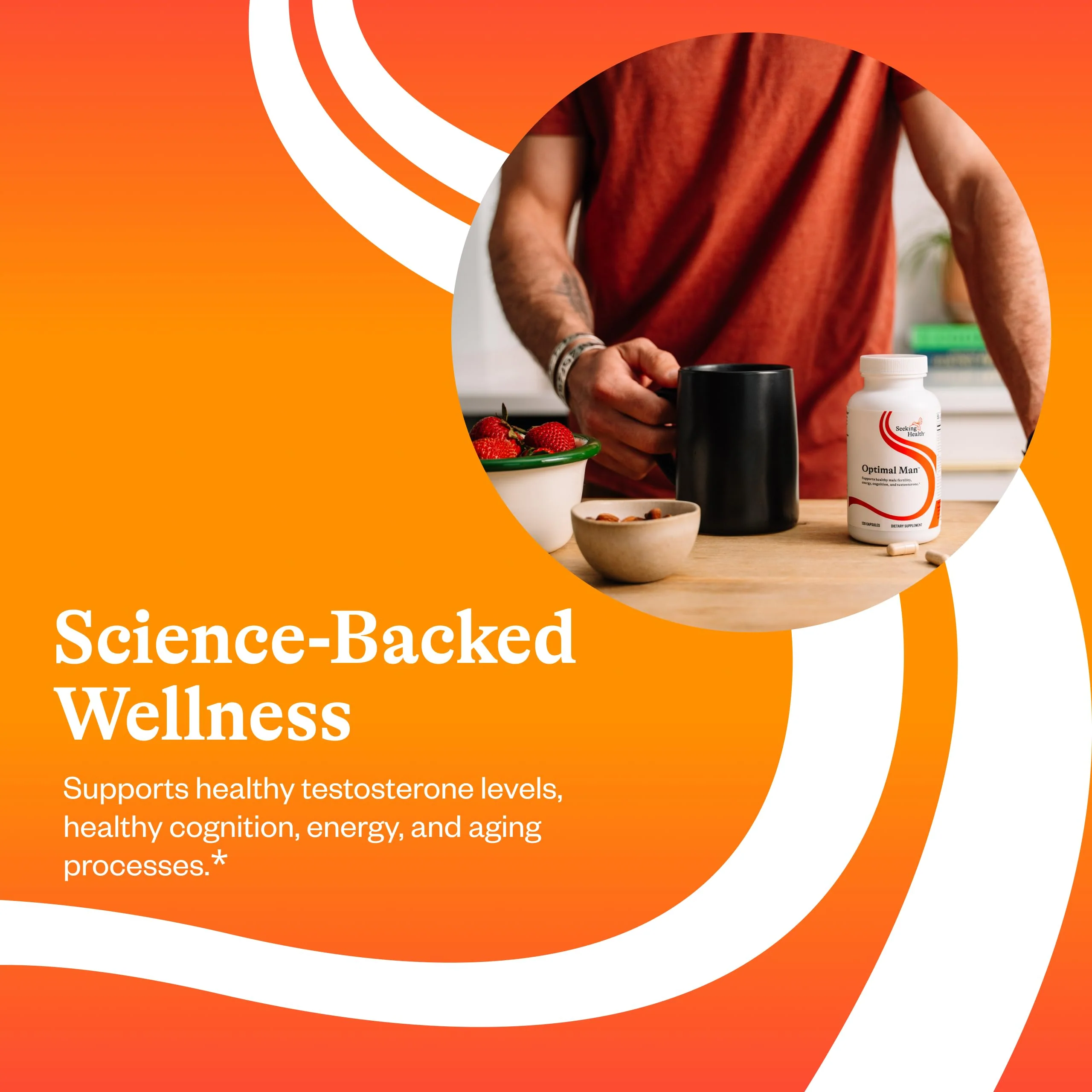 Seeking Health Optimal Man Multivitamin — Zinc, Active Folate & Alpha-Lipoic Acid for Energy & Brain Health | 30 Servings - Image 4