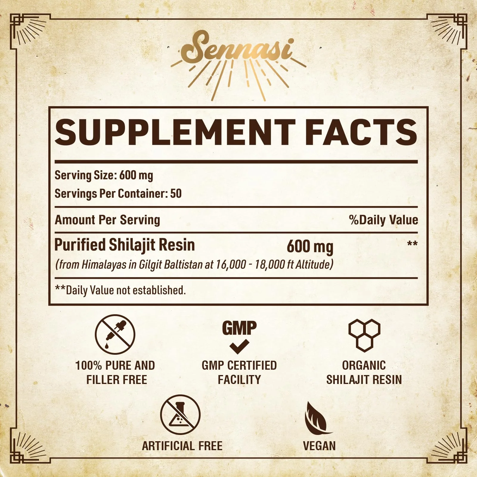 Sennasi Shilajit Resin – Pure Himalayan Organic Shilajit 600mg (30g, 2 Pack) - Image 2