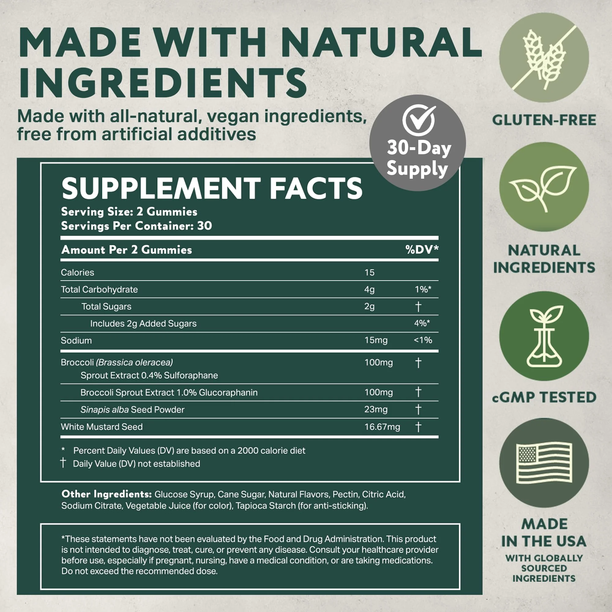 Sensory Scout NeuroBrocc Sulforaphane Gummies – Vegan Green Apple, 60 Gummies - Image 10