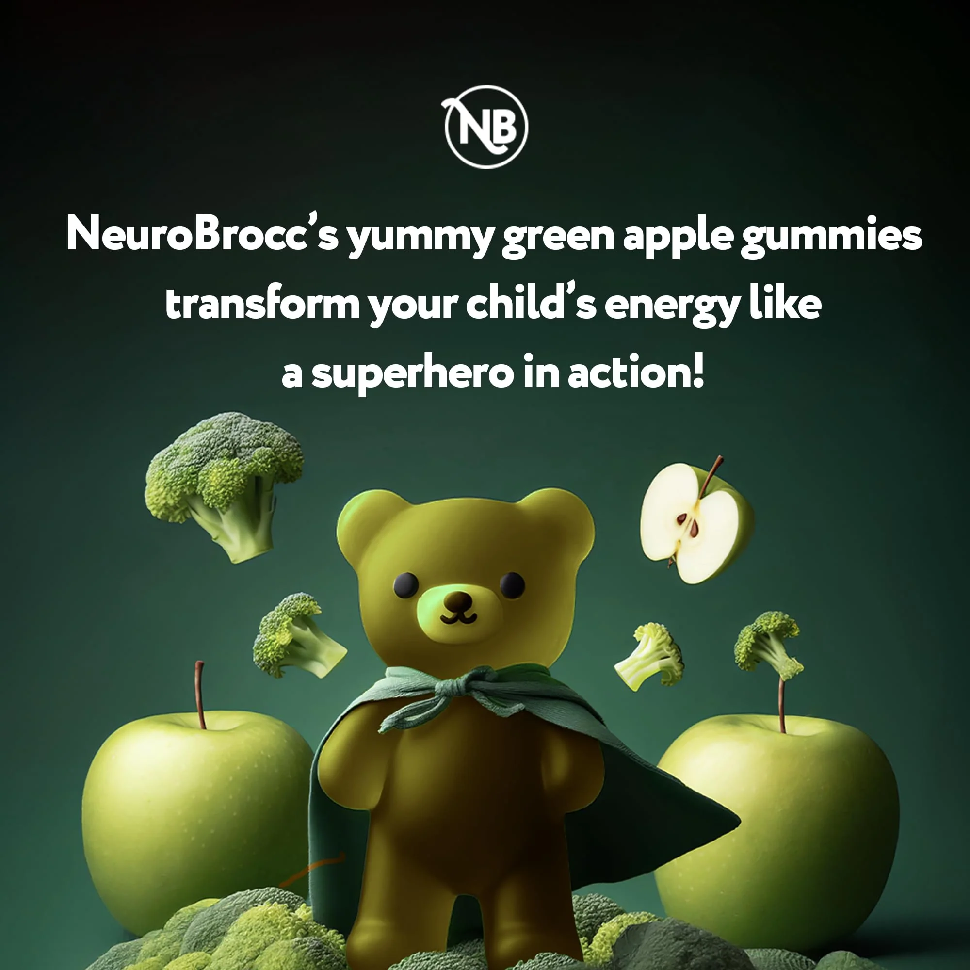 Sensory Scout NeuroBrocc Sulforaphane Gummies – Vegan Green Apple, 60 Gummies - Image 2