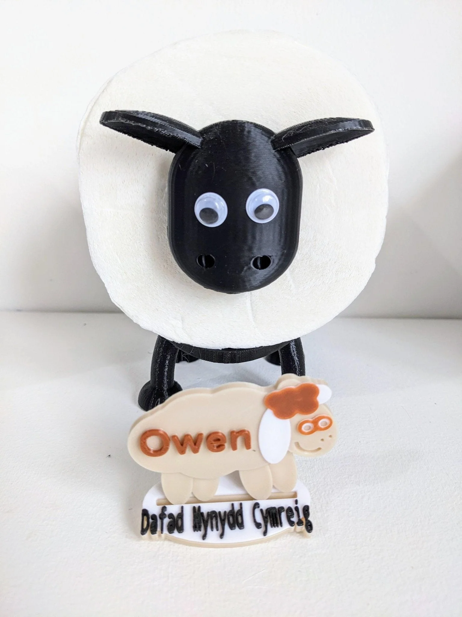 Set of 3 Black Sheep Toilet Roll Holders. UK Handmade gift. - Image 3