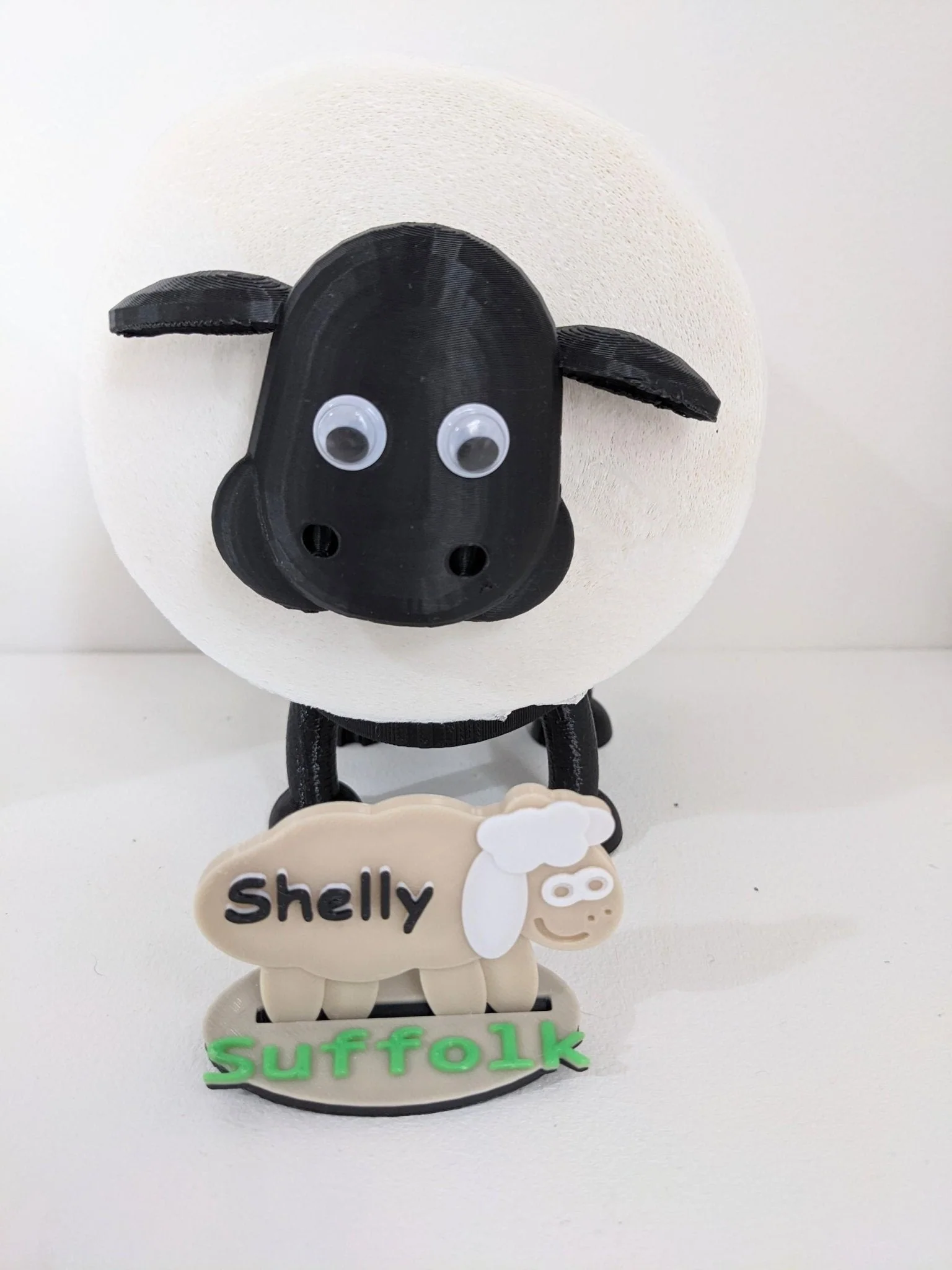 Set of 3 Black Sheep Toilet Roll Holders. UK Handmade gift. - Image 5