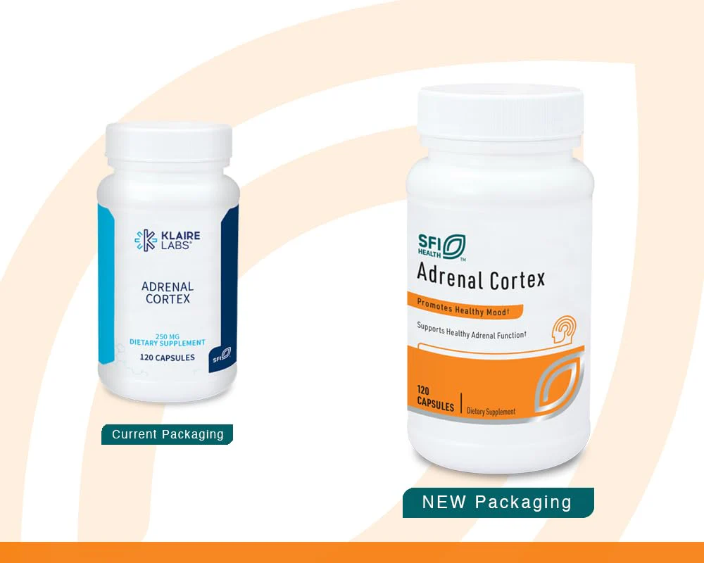SFI Health Klaire Labs Adrenal Cortex — Targeted Adrenal Support, Lyophilized Bovine Extract, 120 Capsules - Image 5